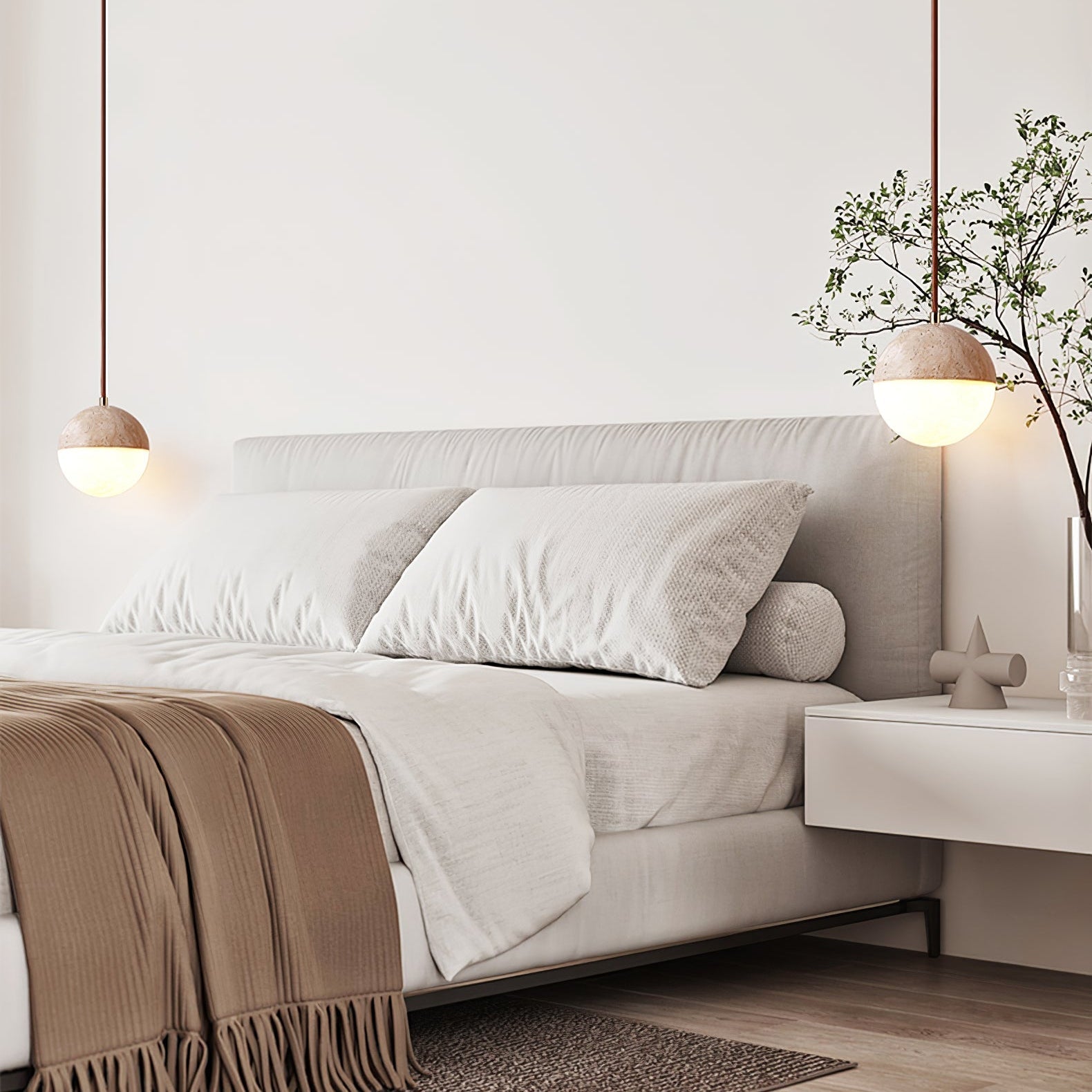 Soren Travertine Pendant Light - Letslighting