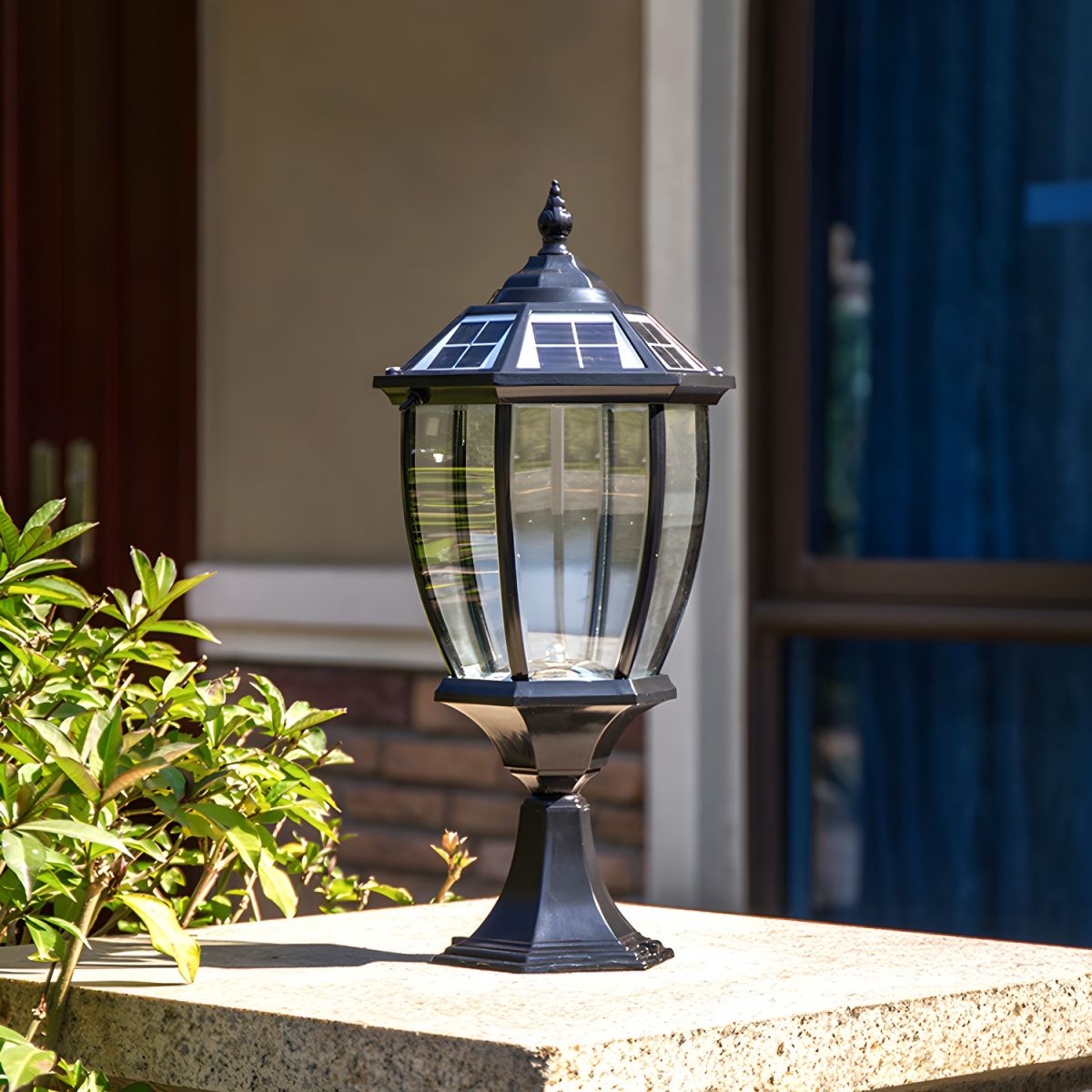 Cezoria Unique Solar Glass Lantern Outdoor Lamp - Letslighting