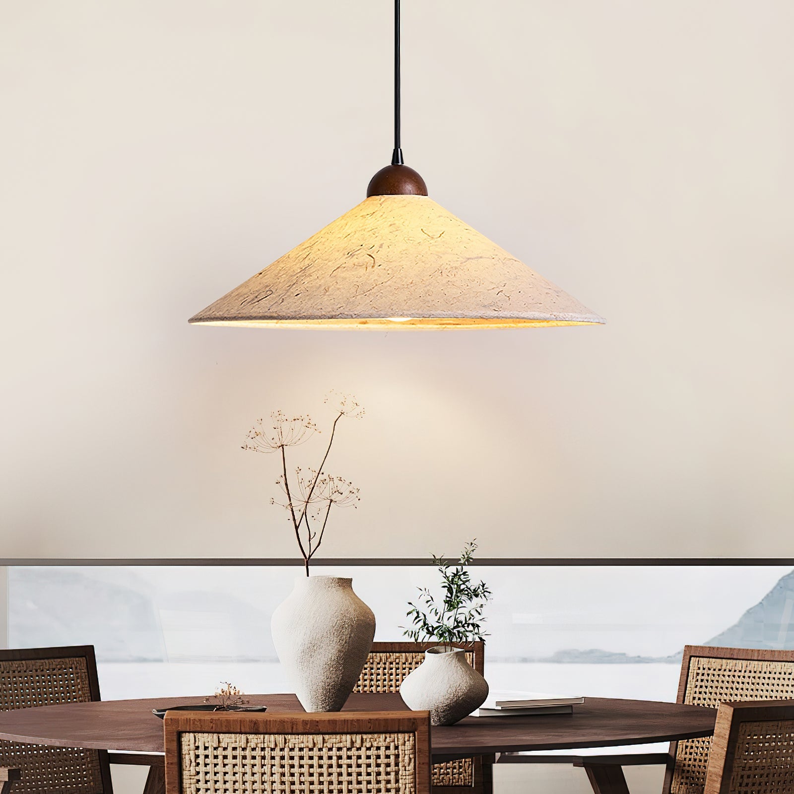 Torrent Swing Arm Pendant Light Natural - Letslighting