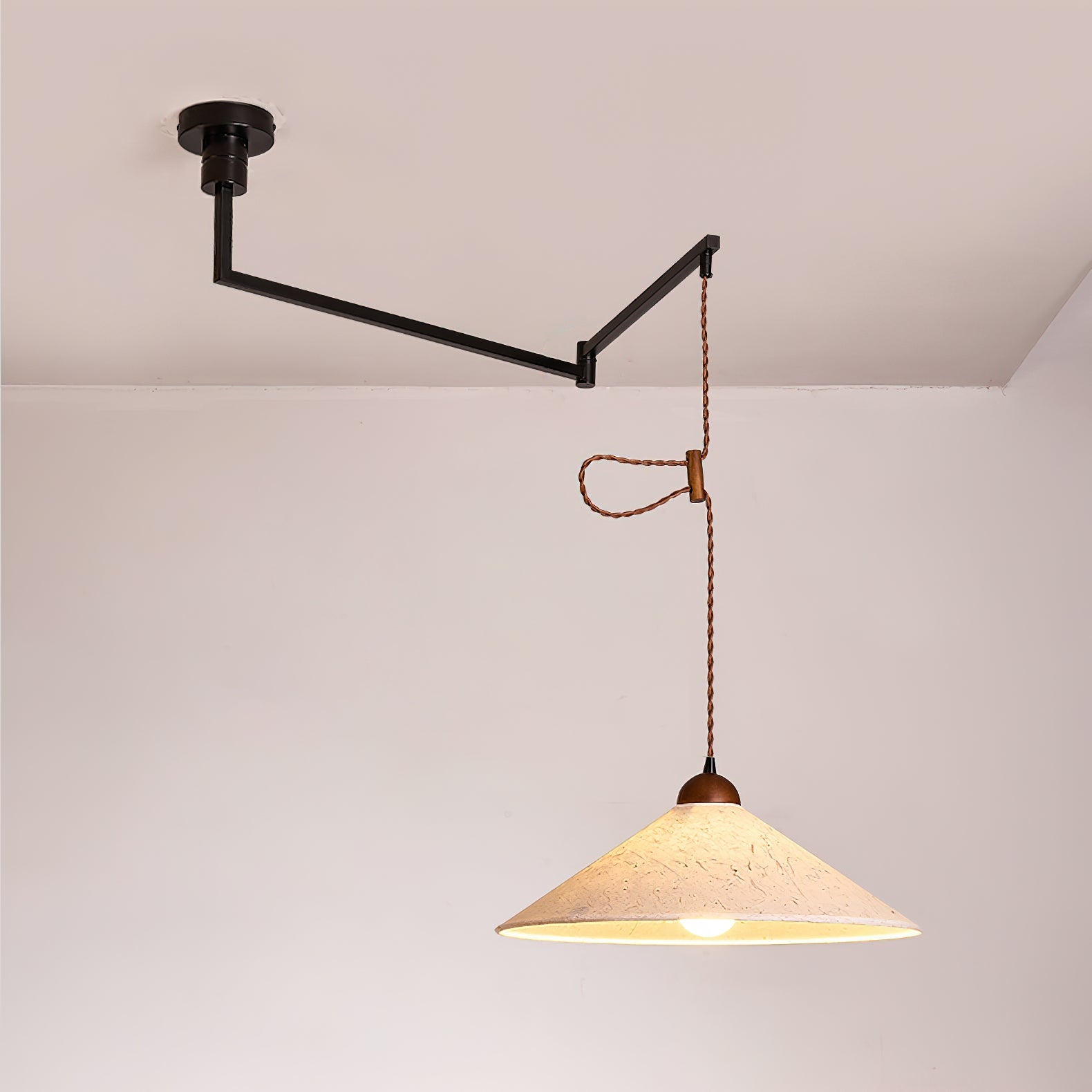 Torrent Swing Arm Pendant Light Natural - Letslighting