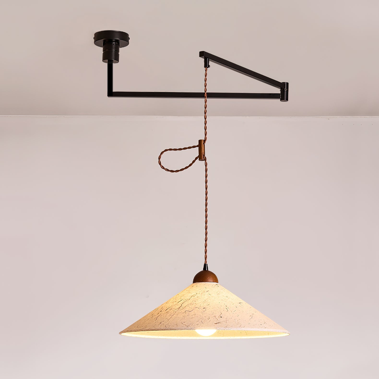 Torrent Swing Arm Pendant Light Natural - Letslighting