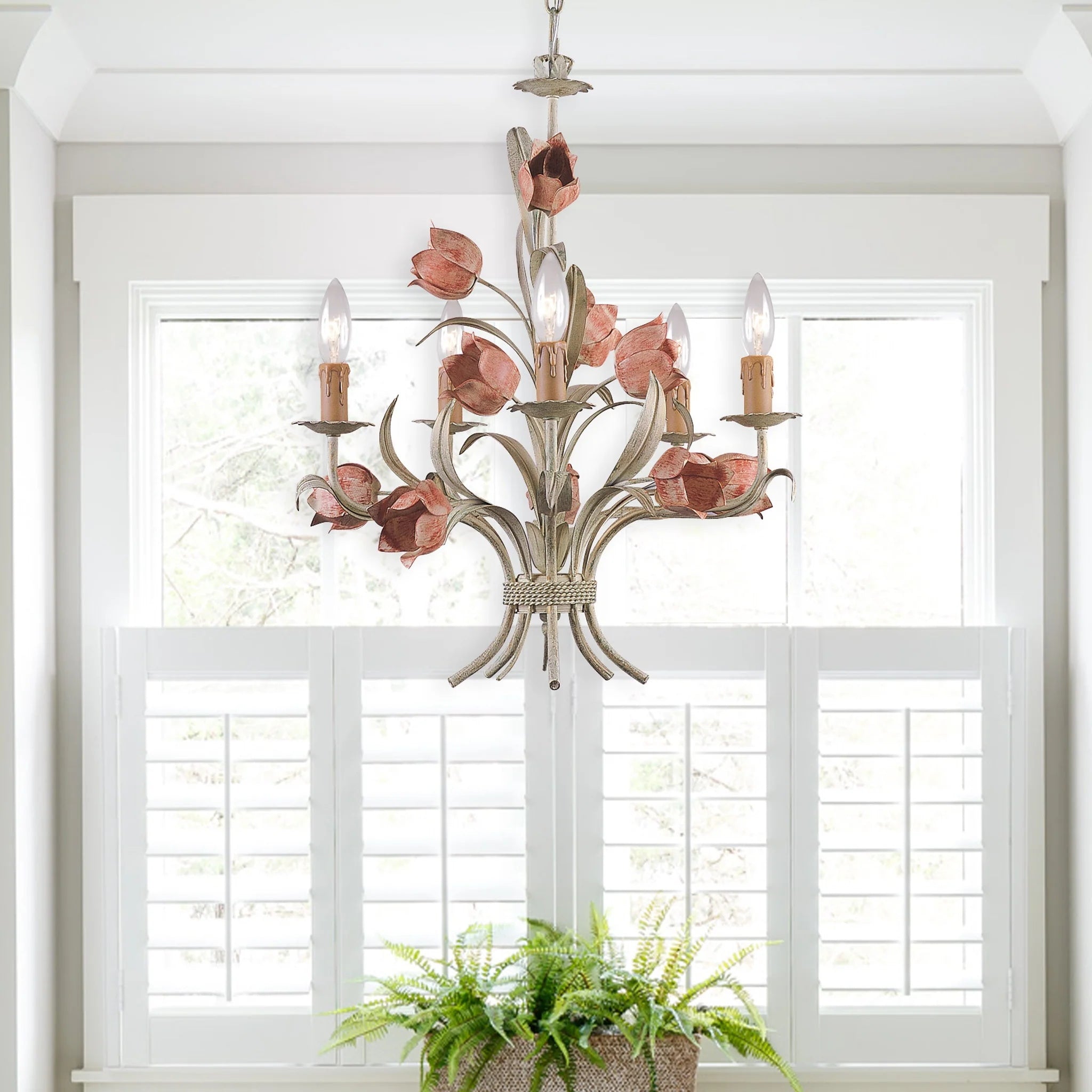 Cacaryra Classic Art Sage Rose Chandelier - Letslighting