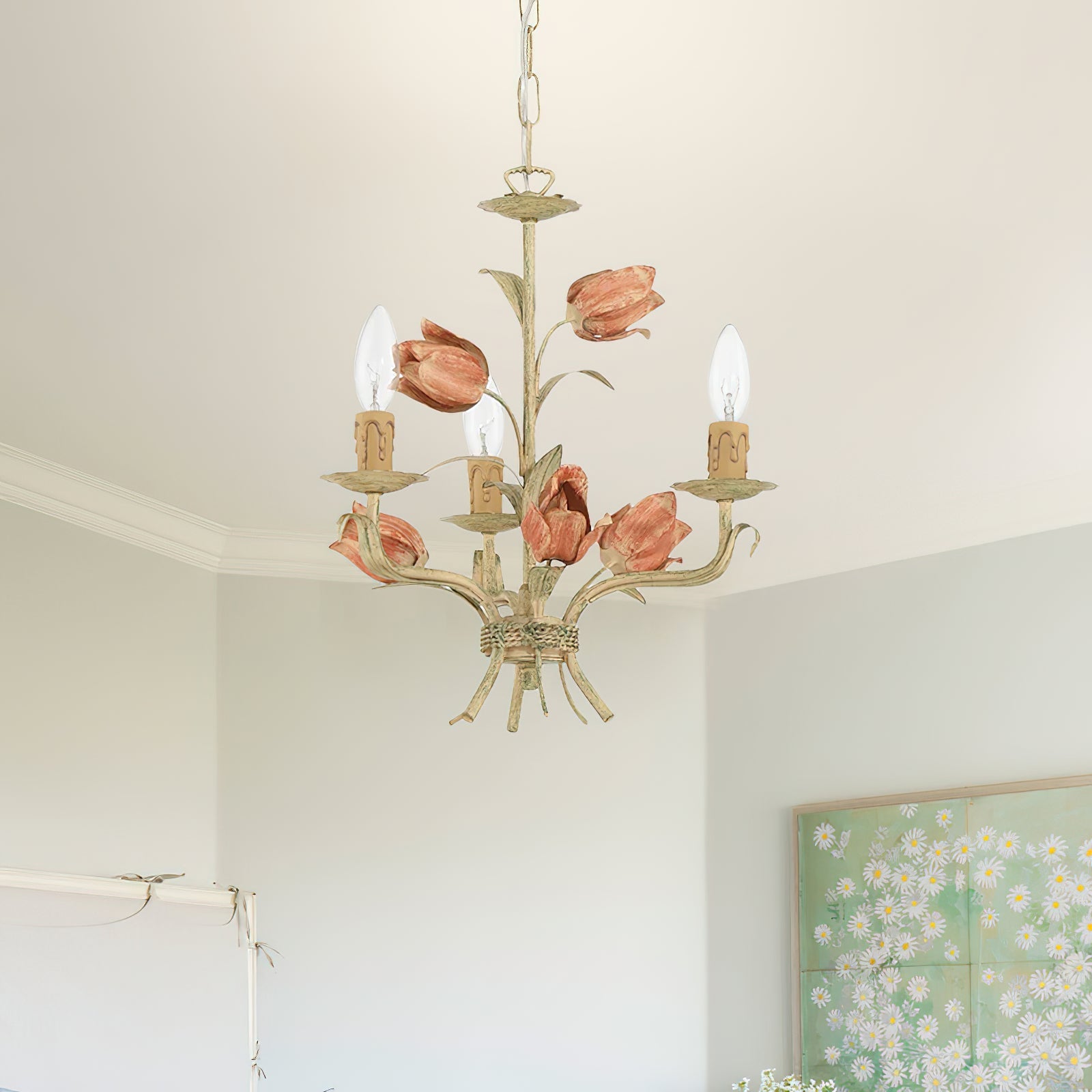 Cacaryra Classic Art Sage Rose Chandelier - Letslighting