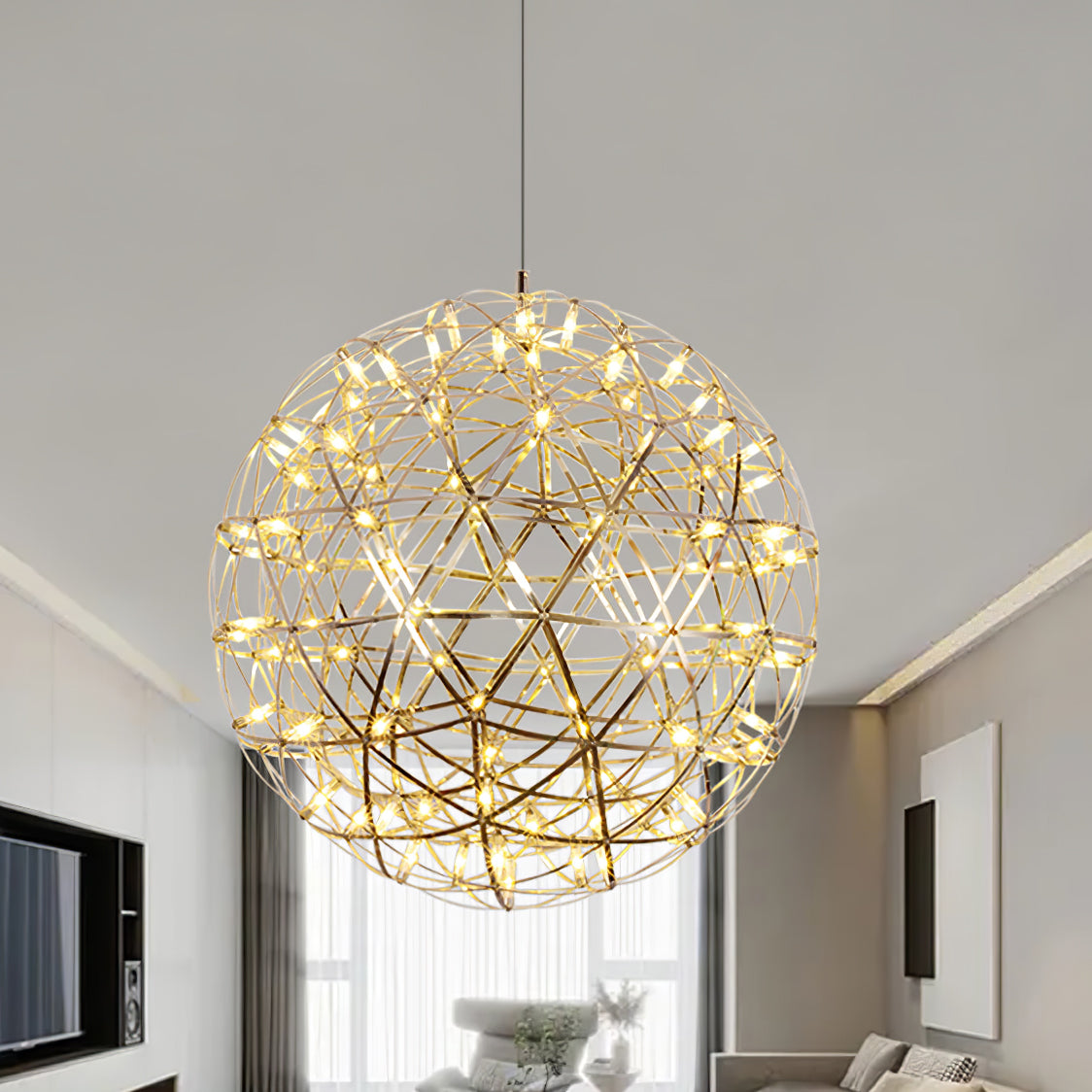 Lustra Pendant Lamp Spark Ball for Living Room - Letslighting