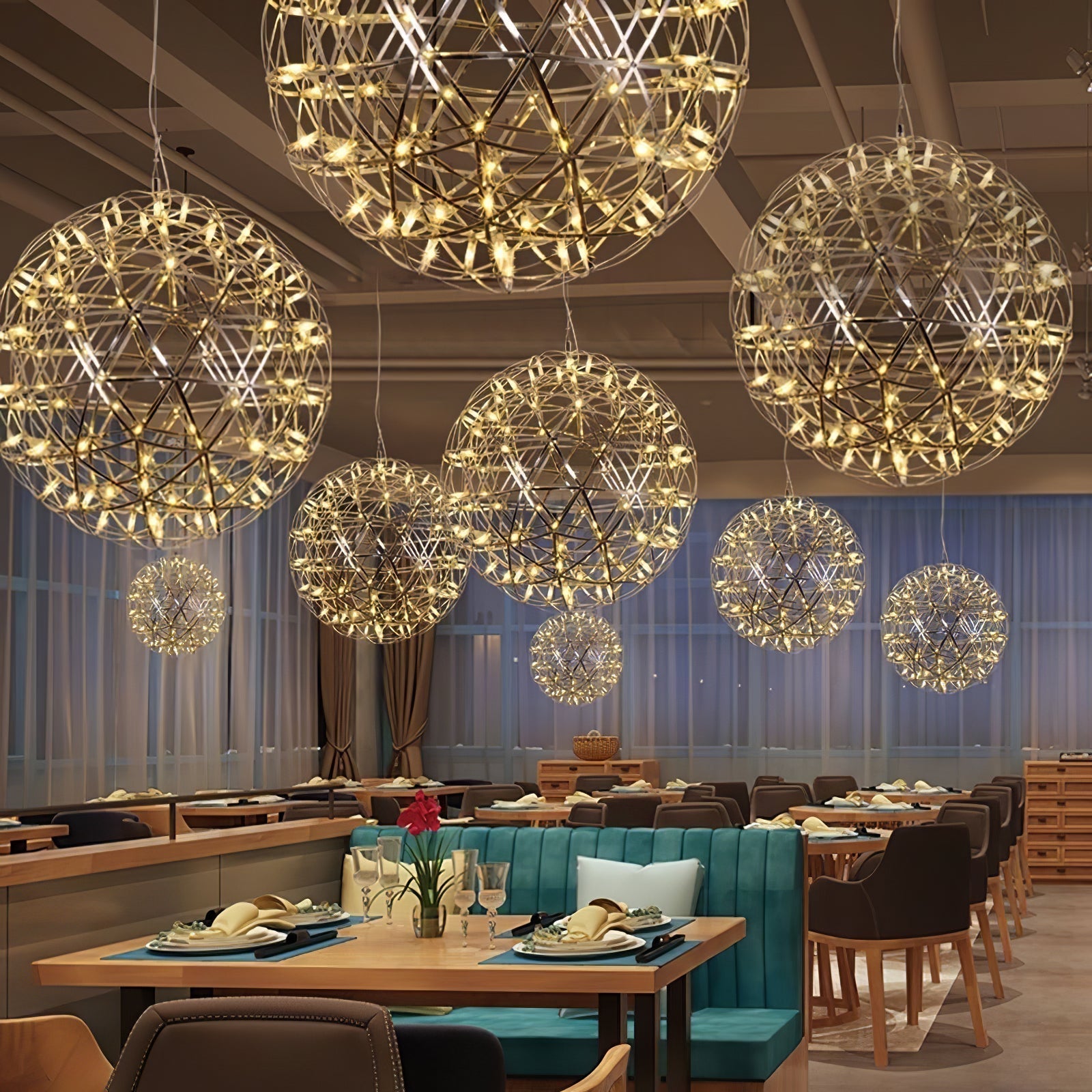 Lustra Pendant Lamp Spark Ball for Living Room - Letslighting