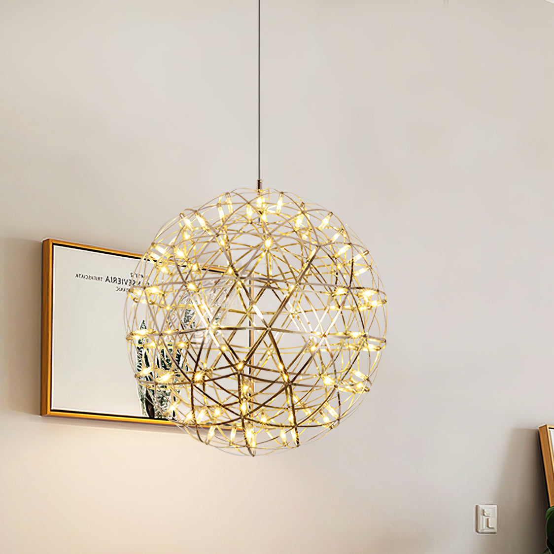 Lustra Pendant Lamp Spark Ball for Living Room - Letslighting