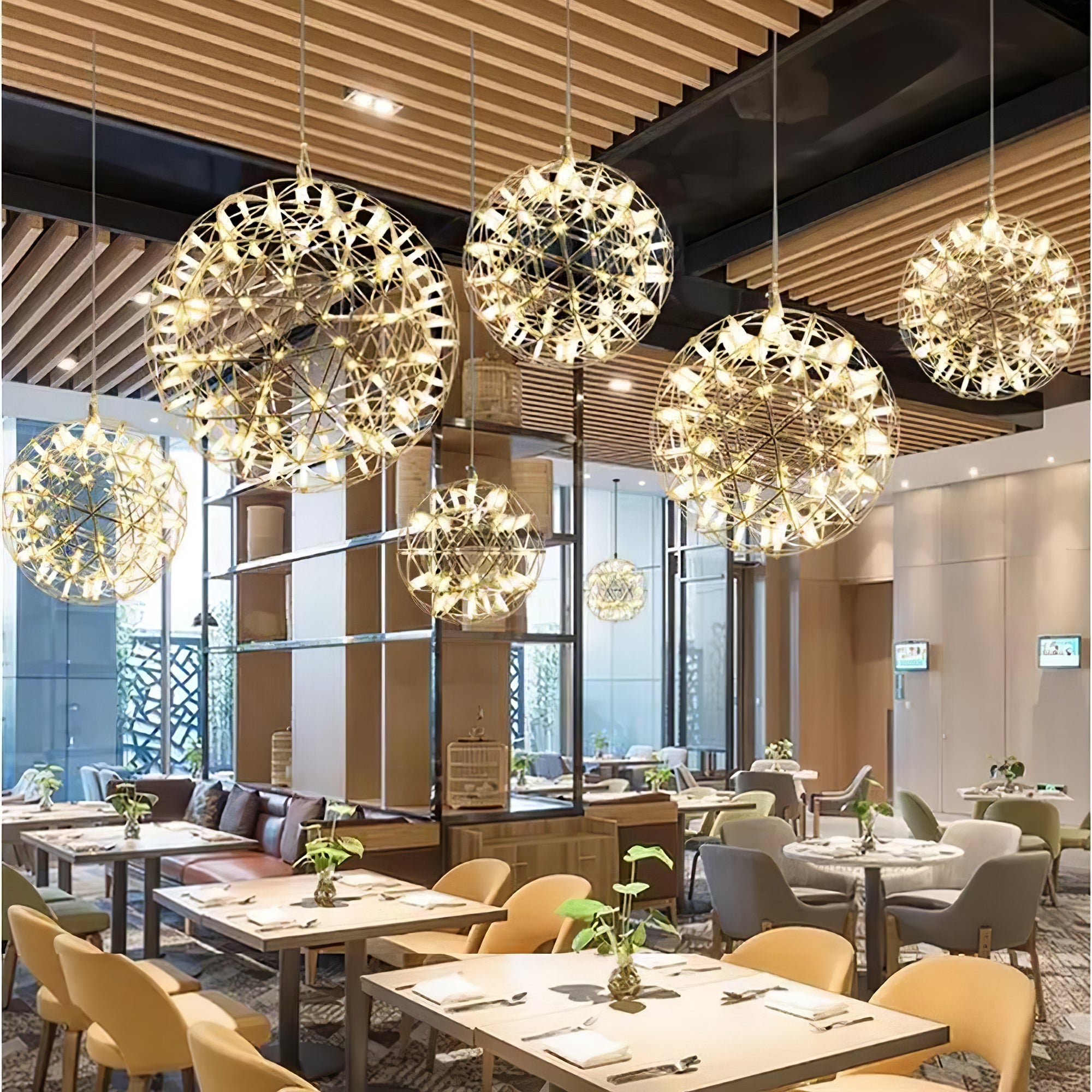 Ivthayra Postmodern Luxury Ball Gold Pendant Light - Letslighting