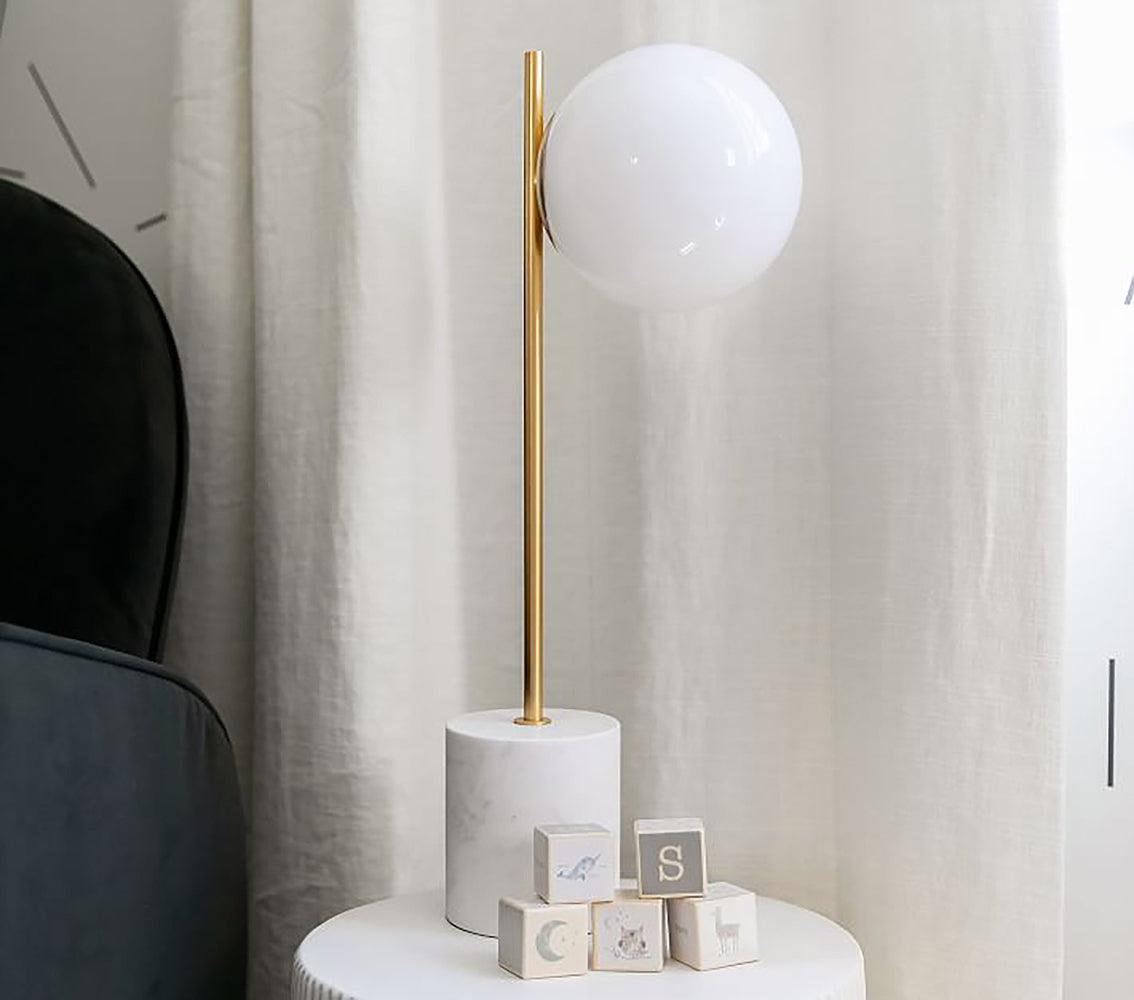 Tivra Marble Minimalist Table Lamp - Letslighting