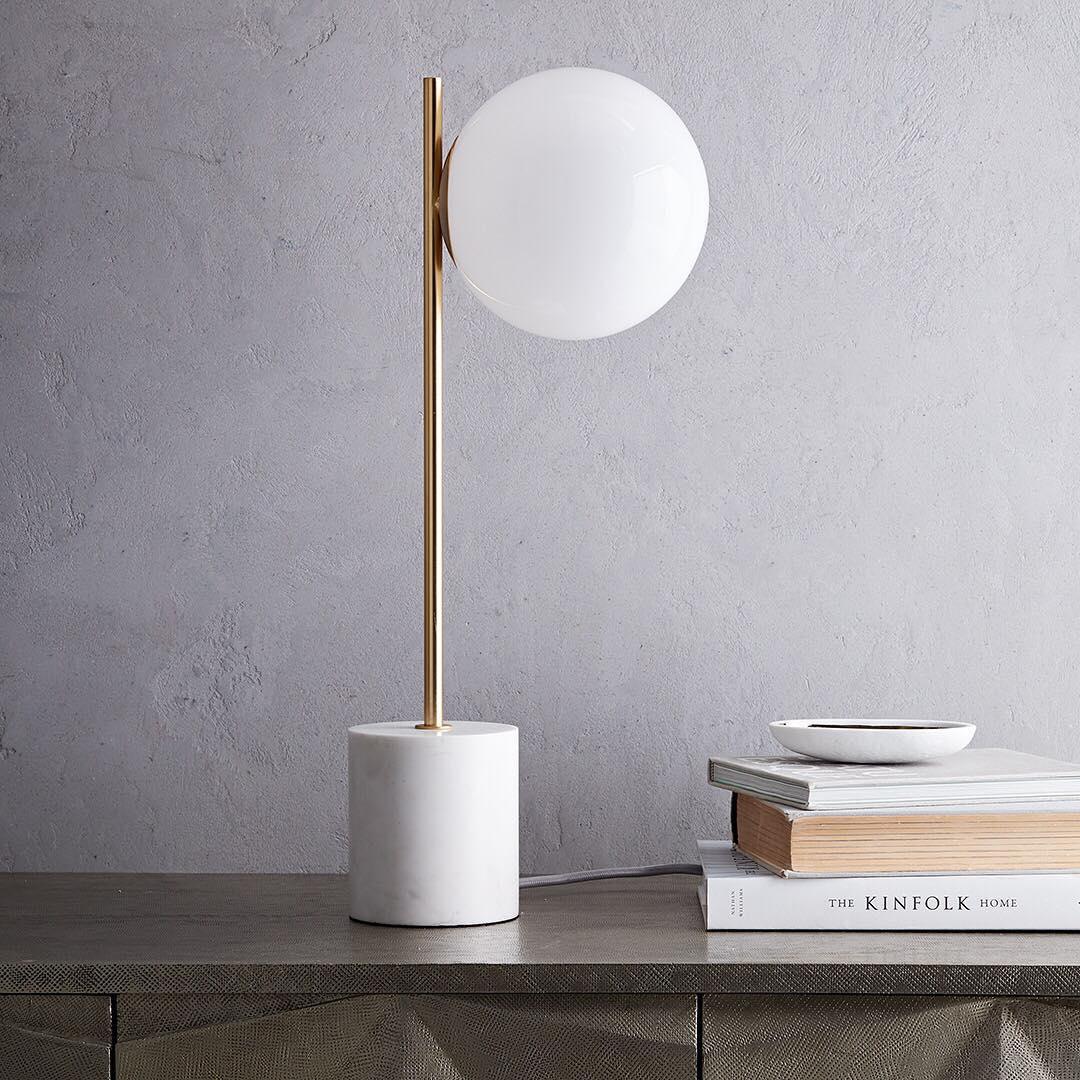 Tivra Marble Minimalist Table Lamp - Letslighting
