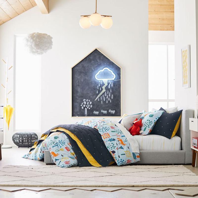 Lustra Chandelier Sphere & Stem Modern Gold LED - Letslighting