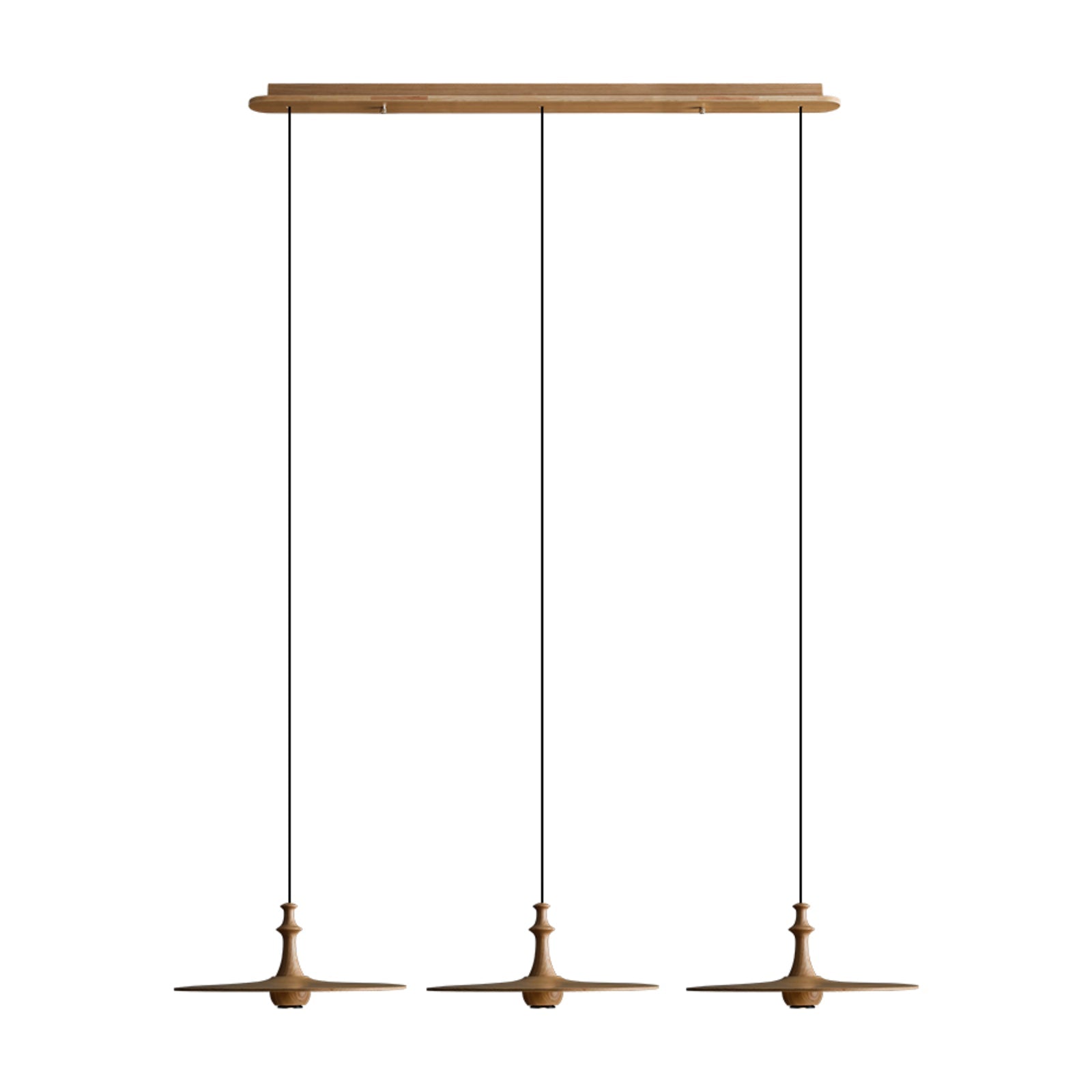 Syrinyra Sculptural Wood Disc Pendant Light - Letslighting