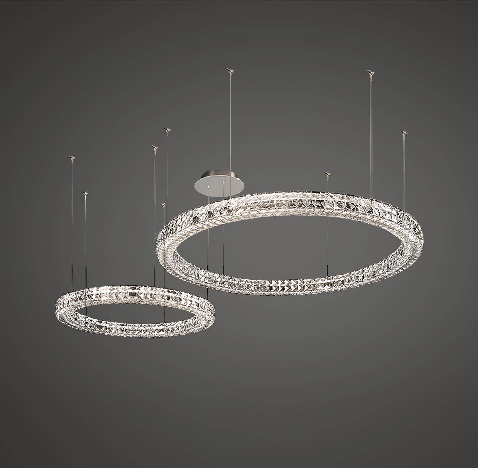 Lustra Chandelier Crystal Ring Spiridon Luxe - Letslighting