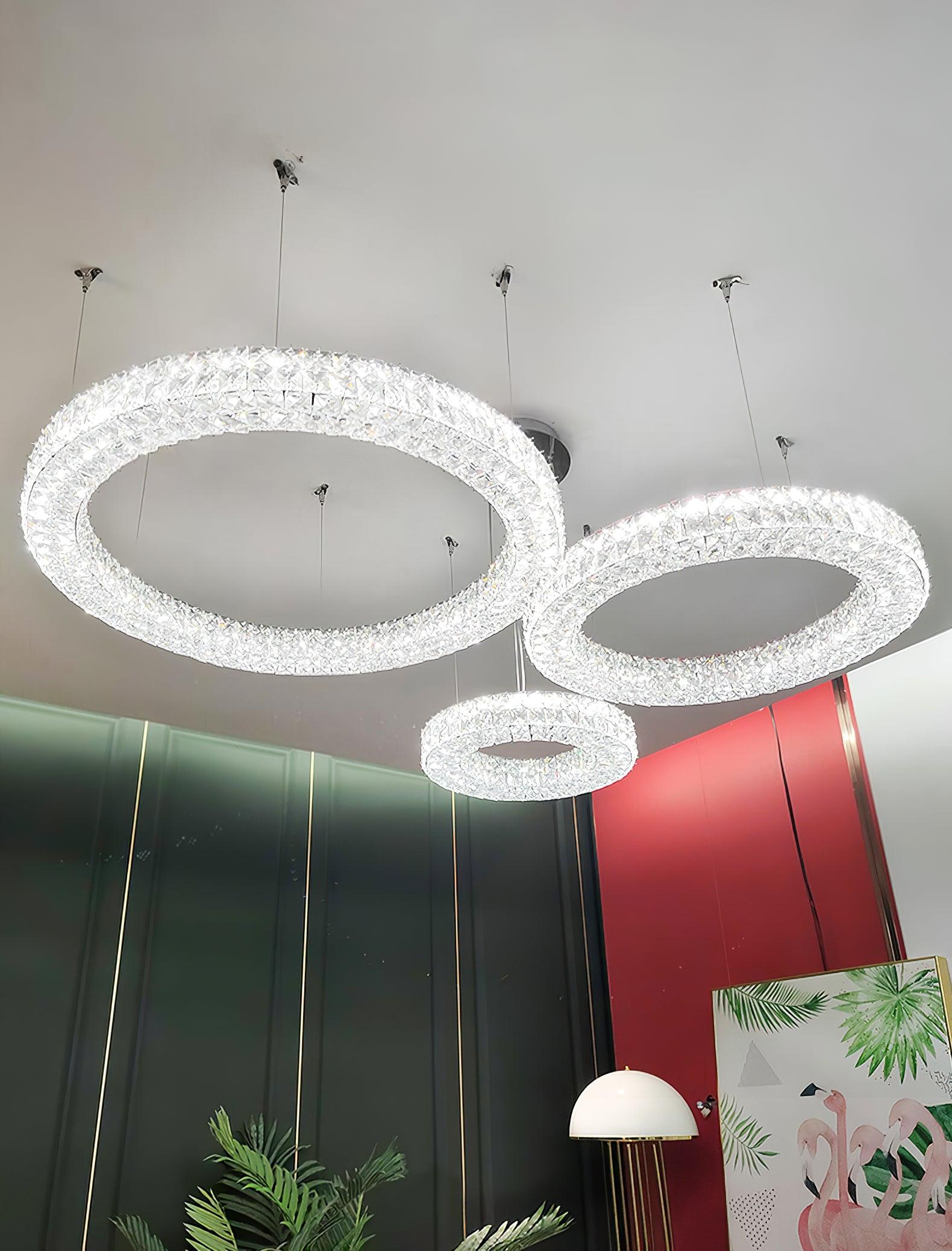 Lustra Chandelier Crystal Ring Spiridon Luxe - Letslighting