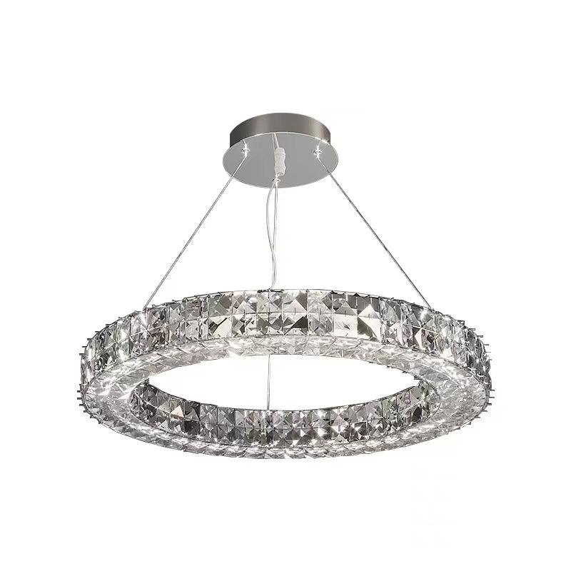 Lustra Chandelier Crystal Ring Spiridon Luxe - Letslighting