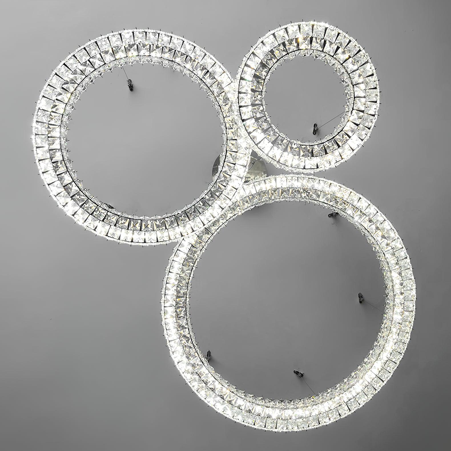 Lustra Chandelier Crystal Ring Spiridon Luxe - Letslighting
