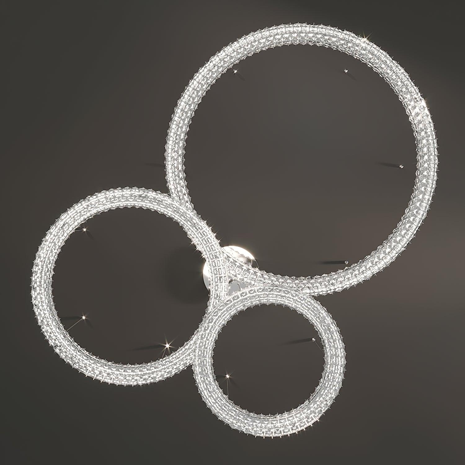 Lustra Chandelier Crystal Ring Spiridon Luxe - Letslighting