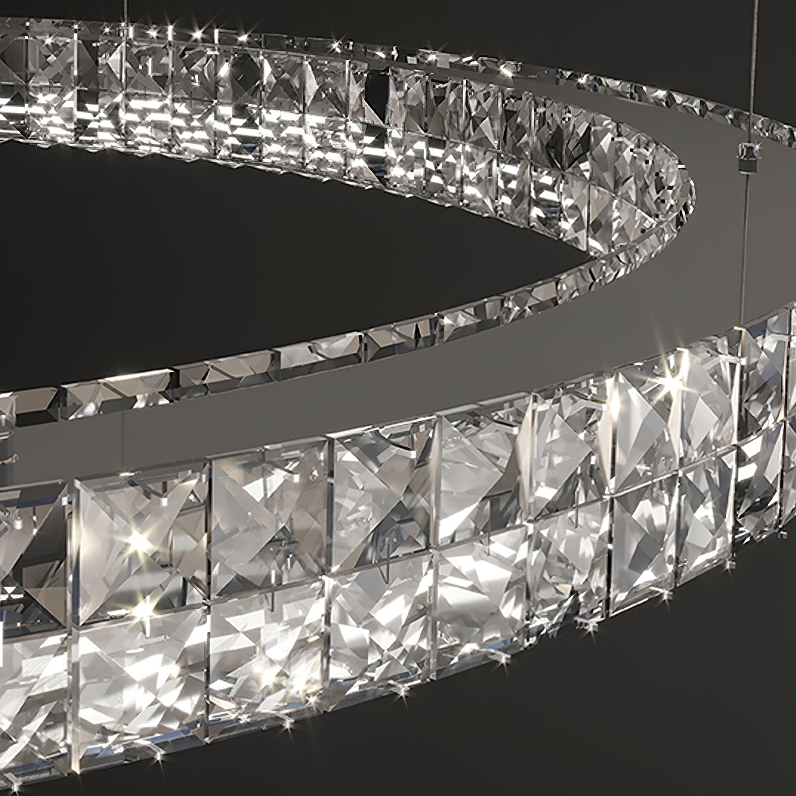 Lustra Chandelier Crystal Ring Spiridon Luxe - Letslighting