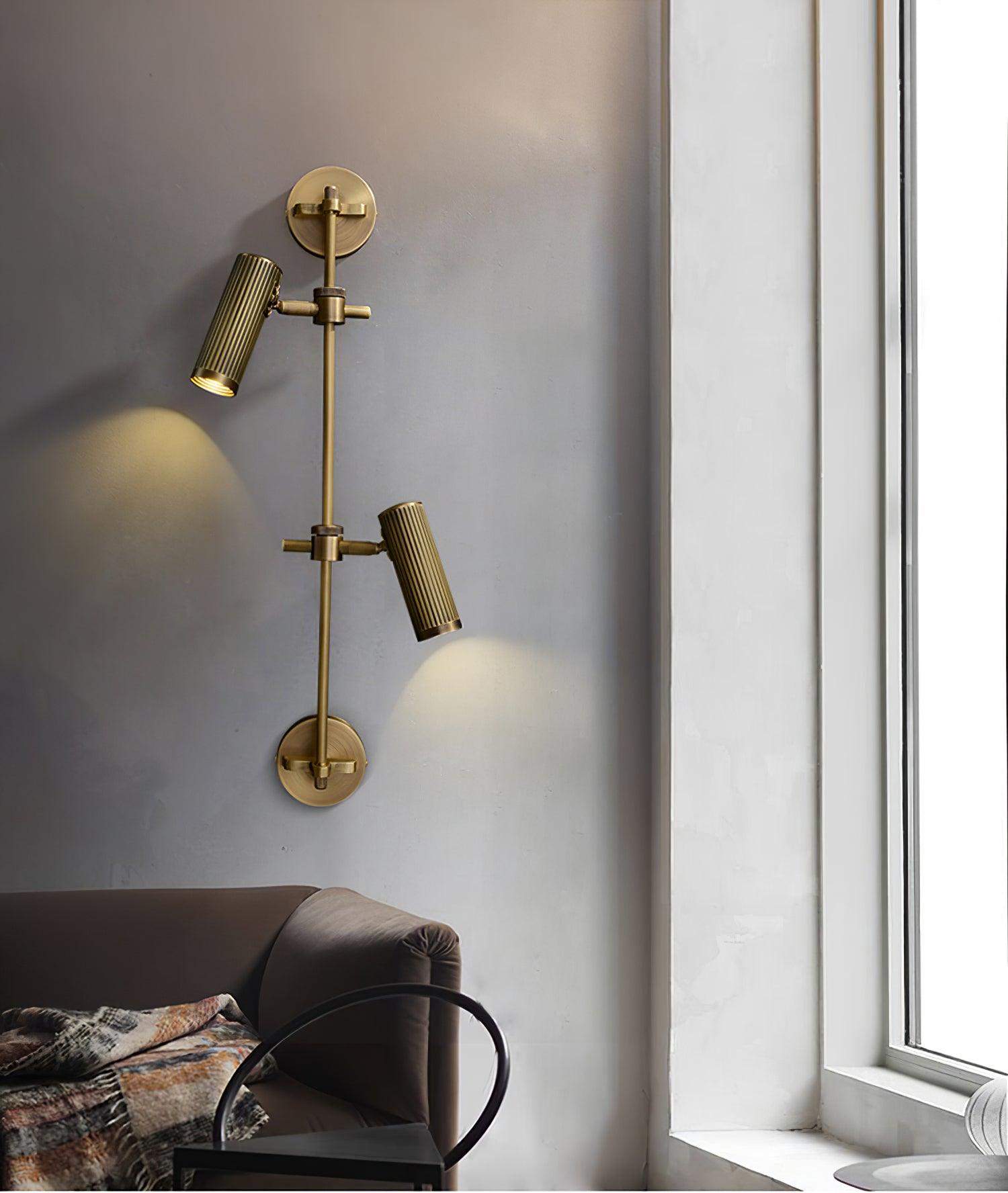 Glintice Brass Industrial Wall Lamp - Letslighting