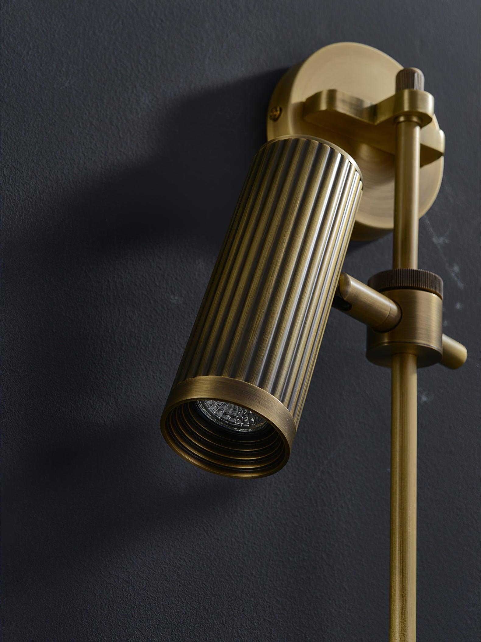 Glintice Brass Industrial Wall Lamp - Letslighting