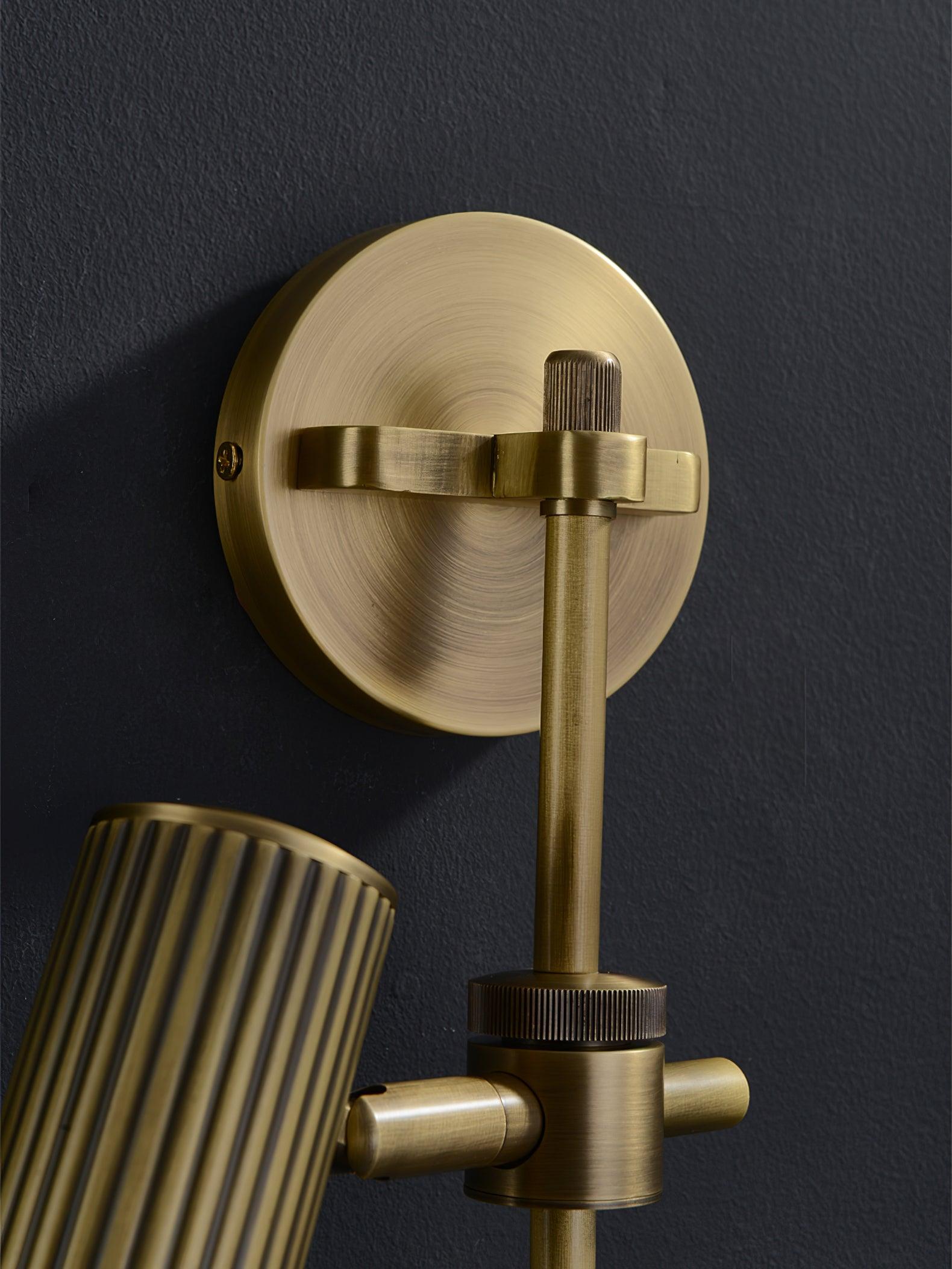 Glintice Brass Industrial Wall Lamp - Letslighting