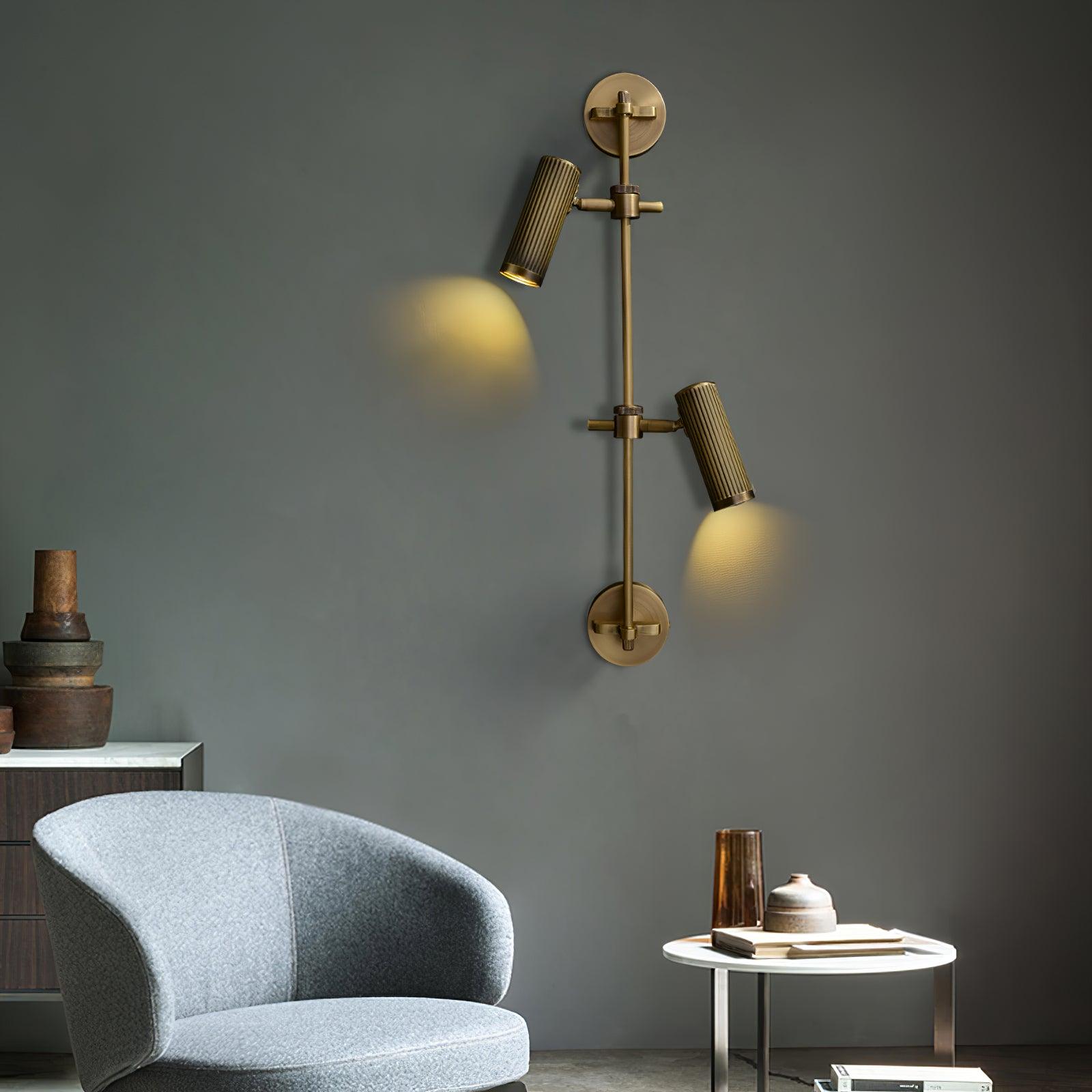 Glintice Brass Industrial Wall Lamp - Letslighting