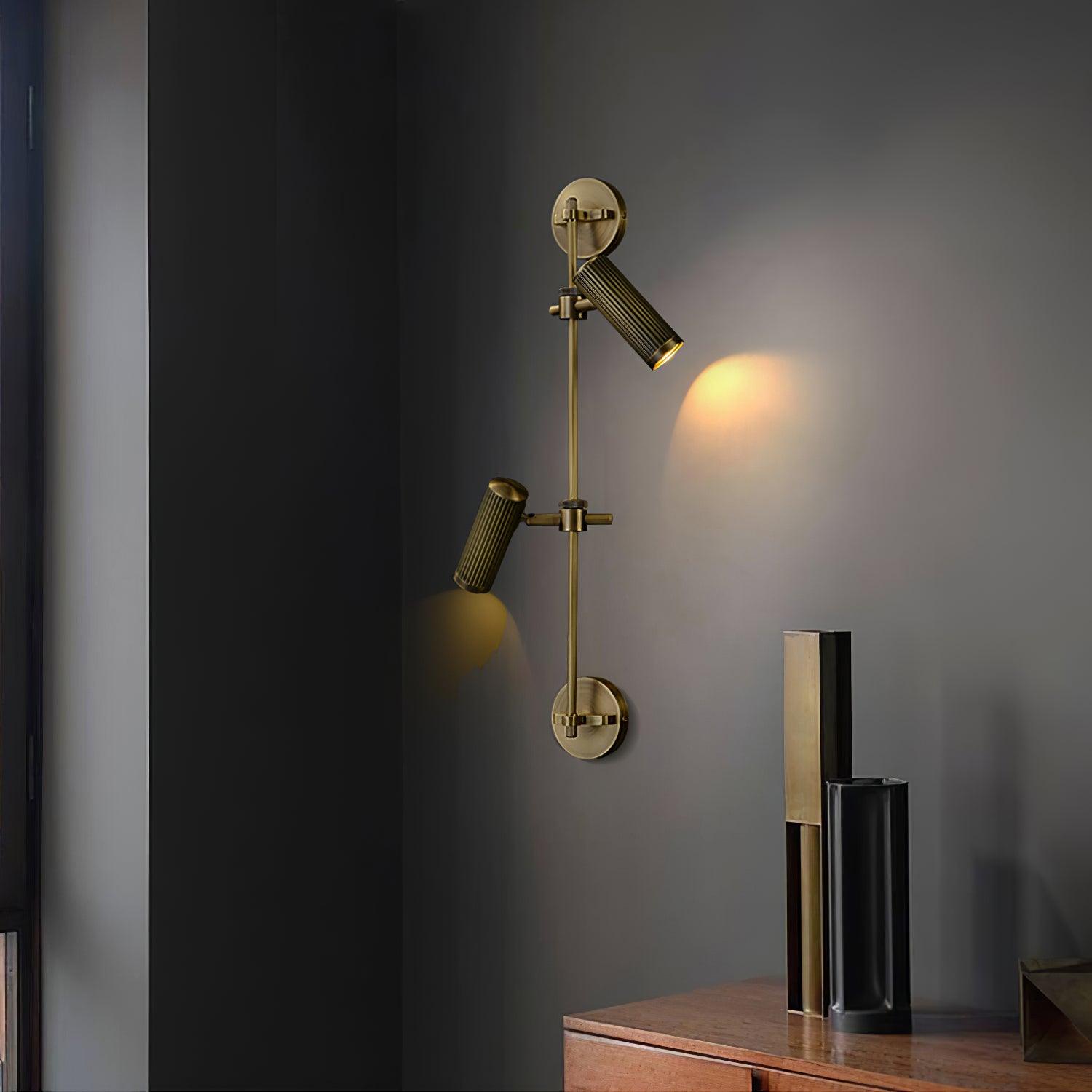 Glintice Brass Industrial Wall Lamp - Letslighting