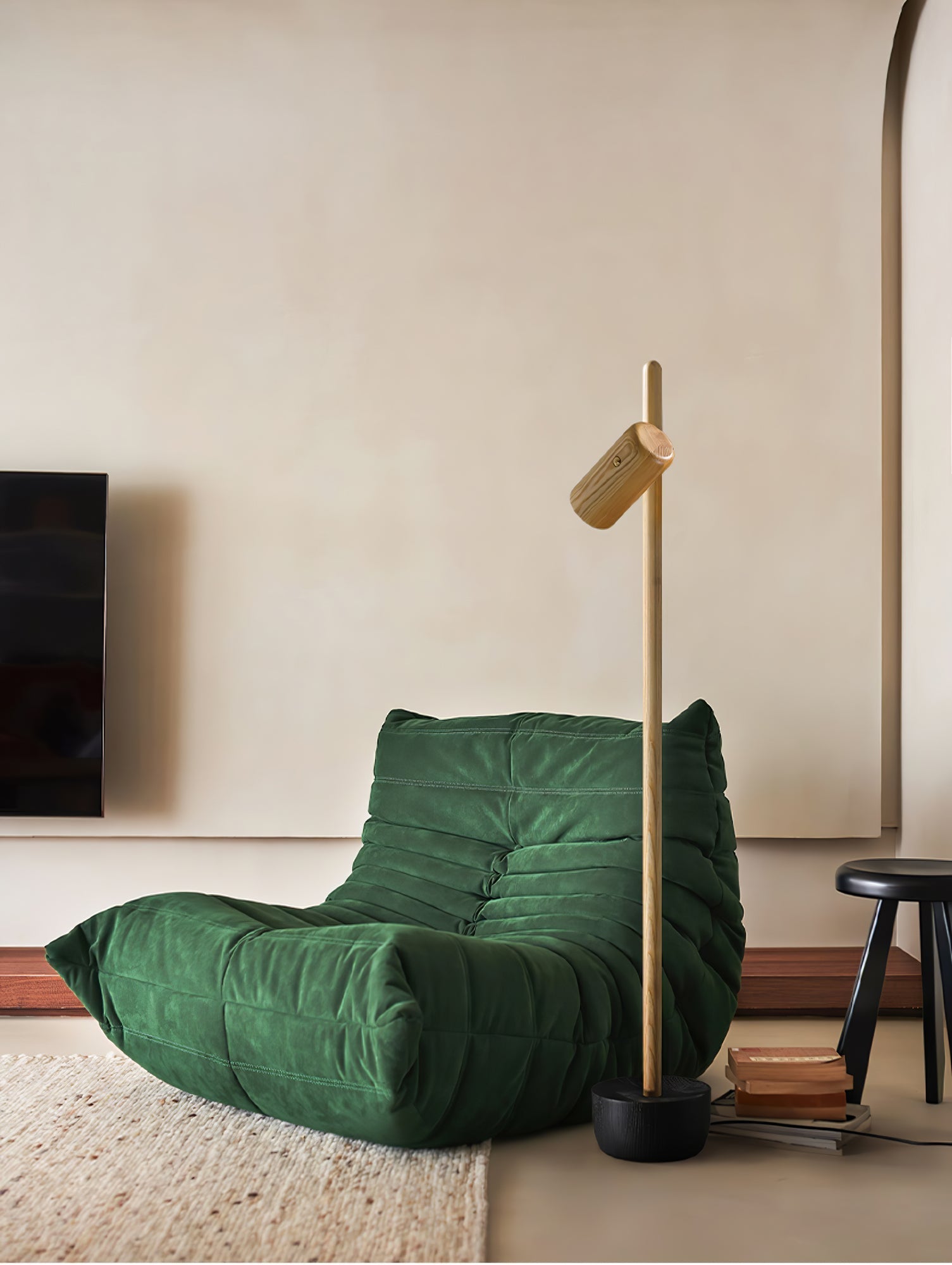 Lustra Floor Lamp Spotlight Wood - Letslighting