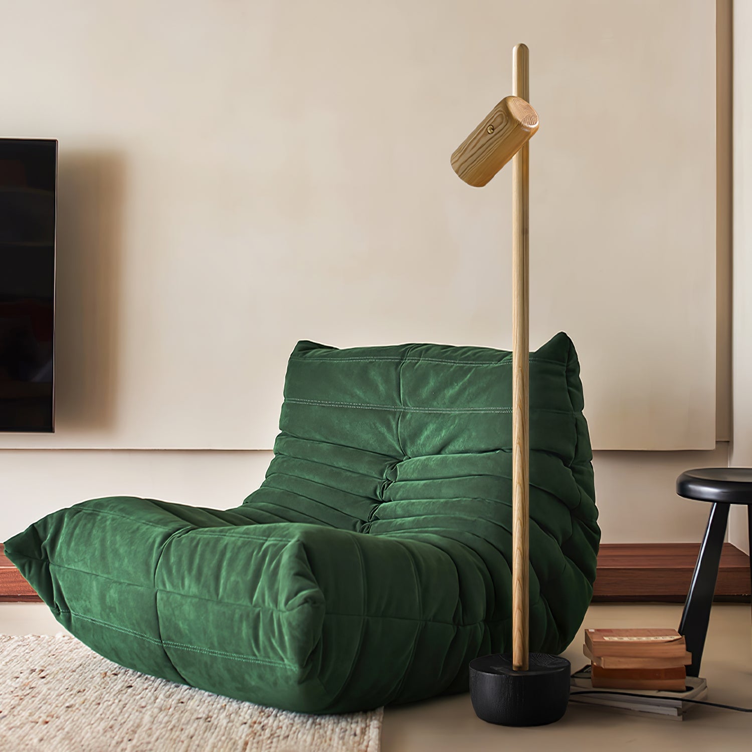Lustra Floor Lamp Spotlight Wood - Letslighting