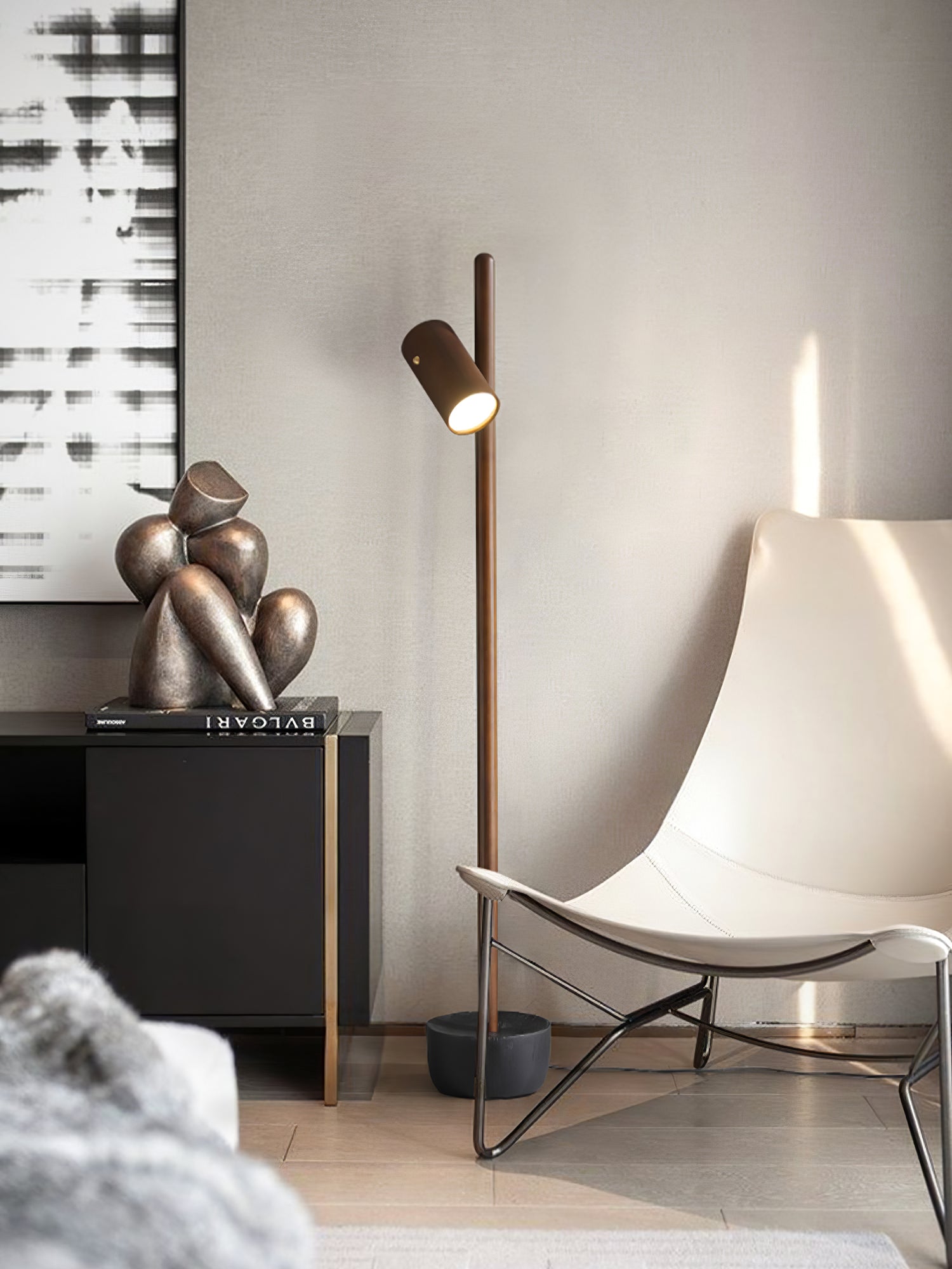 Lustra Floor Lamp Spotlight Wood - Letslighting