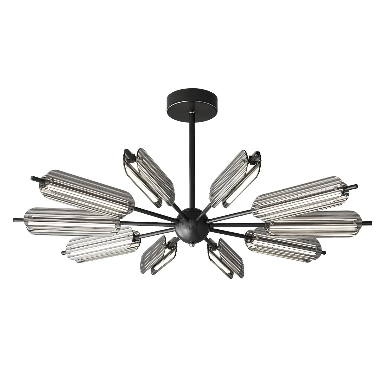 Lustra Chandelier Sputnik Brass Modern 12-Light - Letslighting
