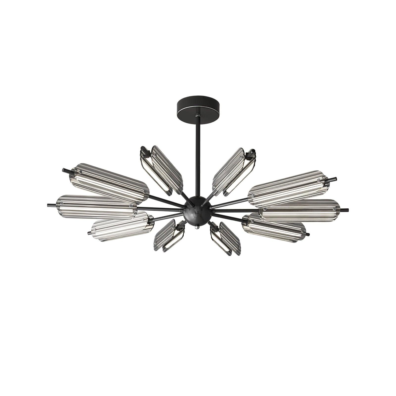 Lustra Chandelier Sputnik Brass Modern 12-Light - Letslighting