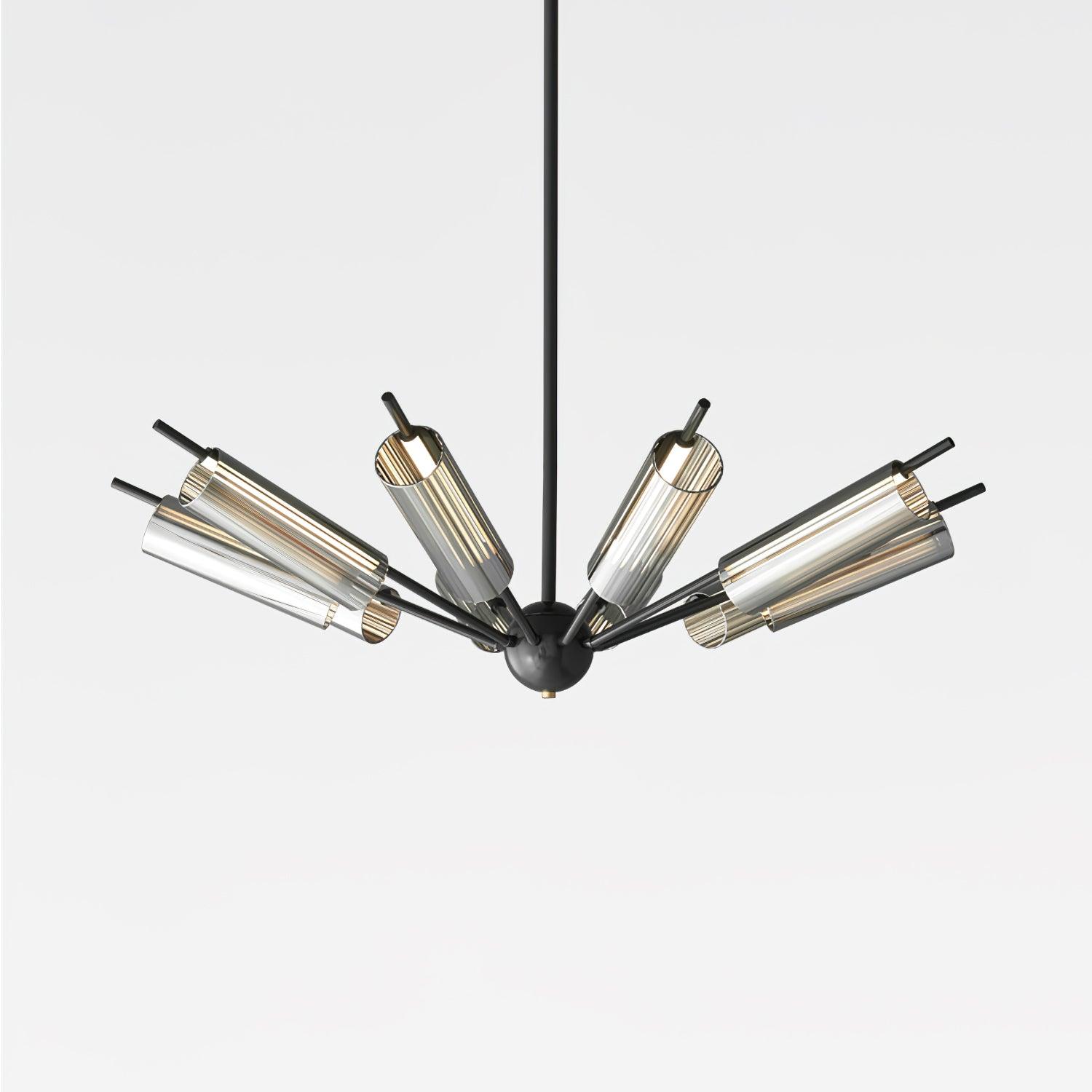 Lustra Chandelier Sputnik Brass Modern 12-Light - Letslighting