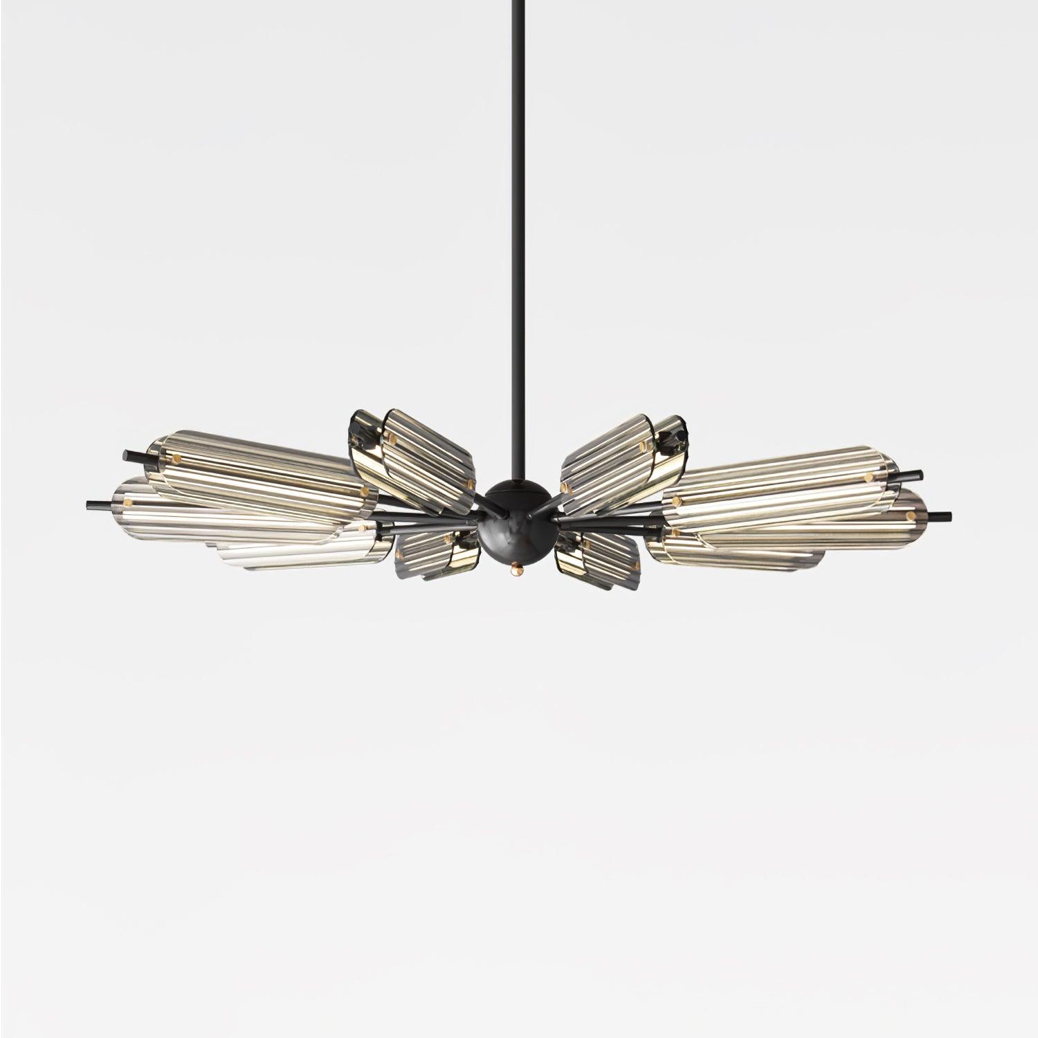 Lustra Chandelier Sputnik Brass Modern 12-Light - Letslighting