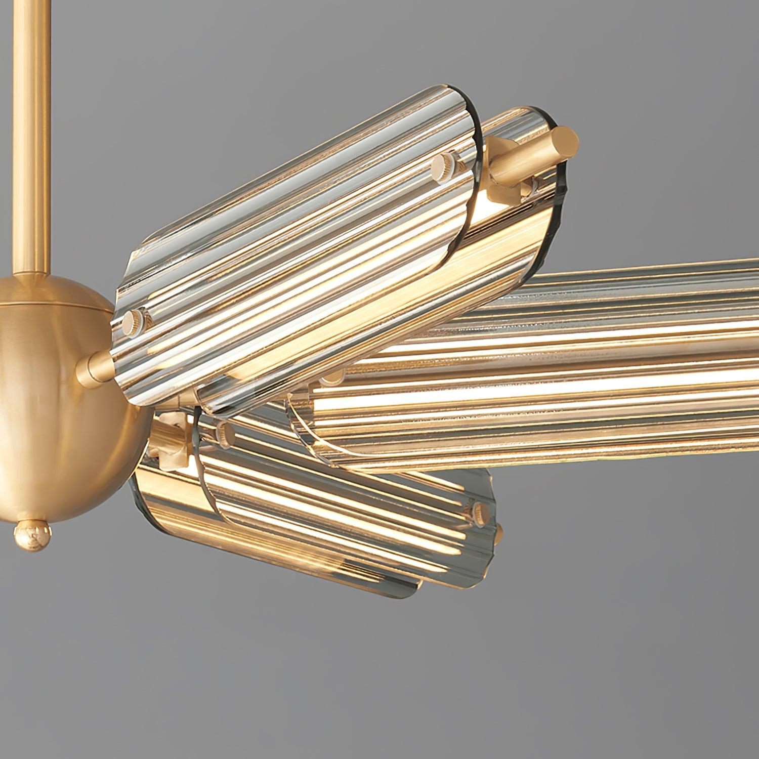 Lustra Chandelier Sputnik Brass Modern 12-Light - Letslighting