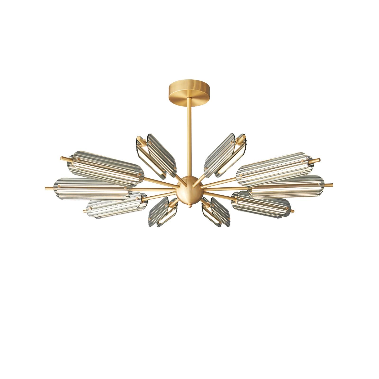 Lustra Chandelier Sputnik Brass Modern 12-Light - Letslighting