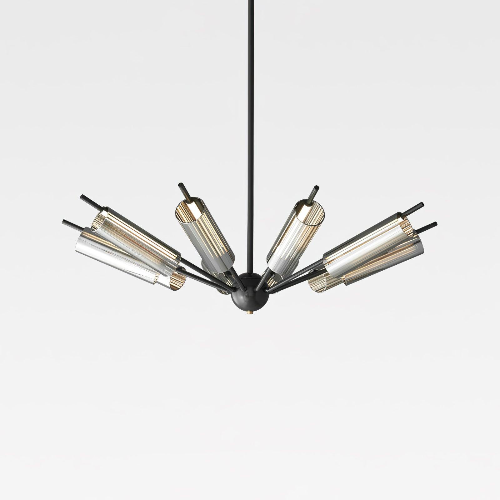 Lustra Chandelier Sputnik Brass Modern 12-Light - Letslighting