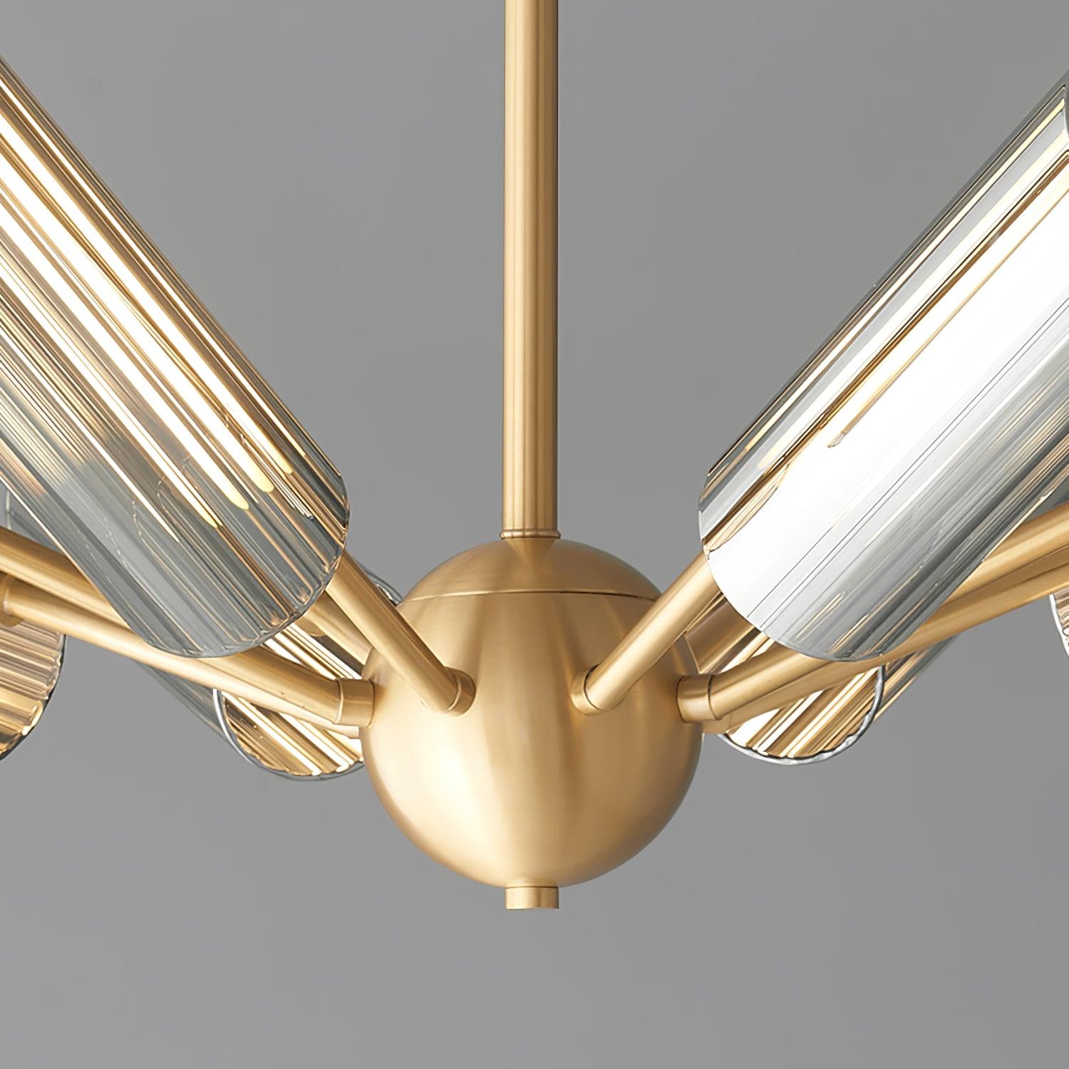 Lustra Chandelier Sputnik Brass Modern 12-Light - Letslighting