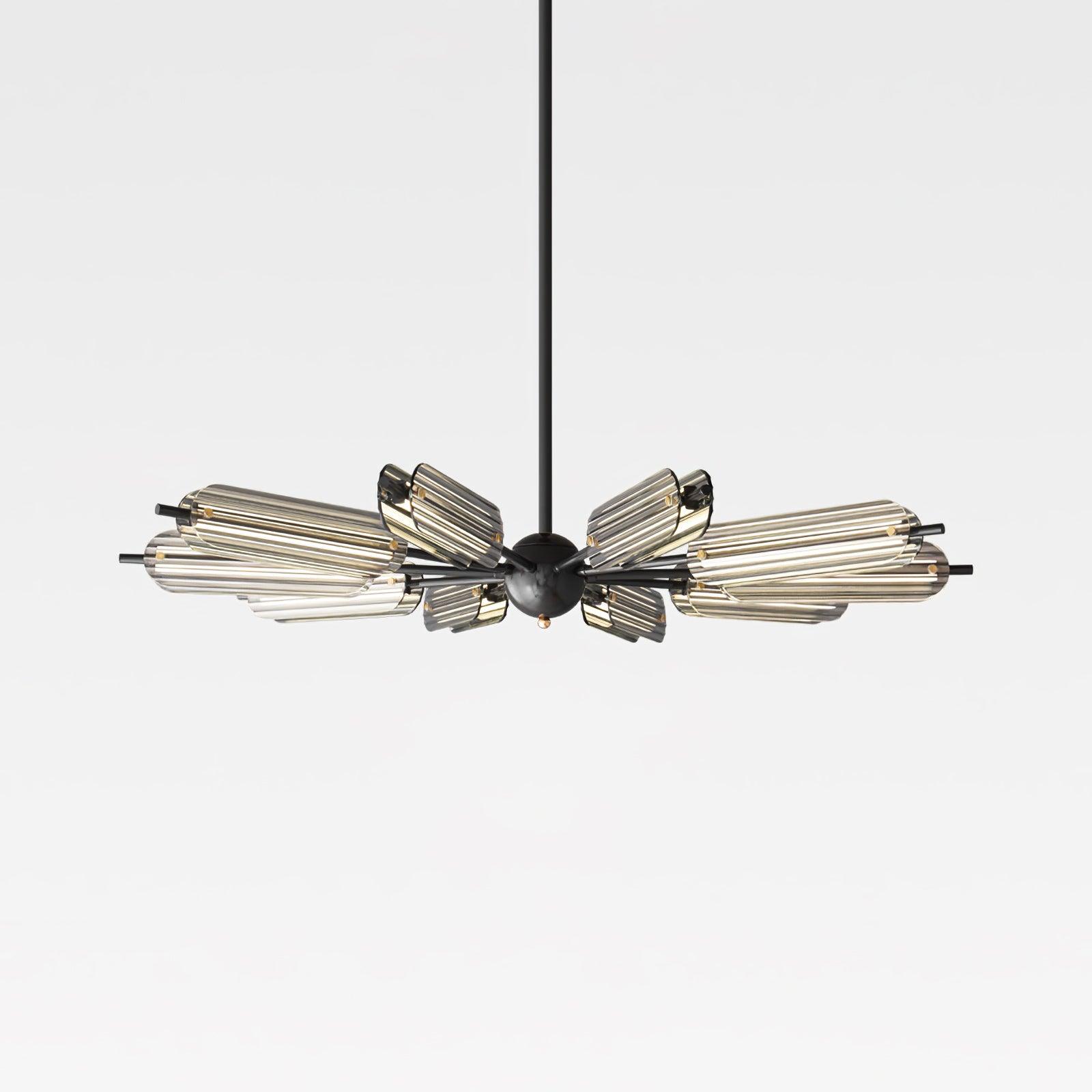 Lustra Chandelier Sputnik Brass Modern 12-Light - Letslighting