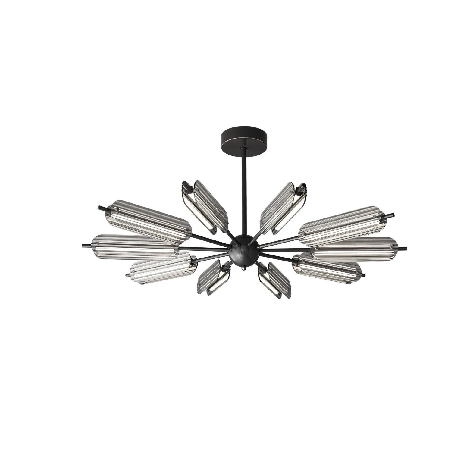 Lustra Chandelier Sputnik Brass Modern 12-Light - Letslighting