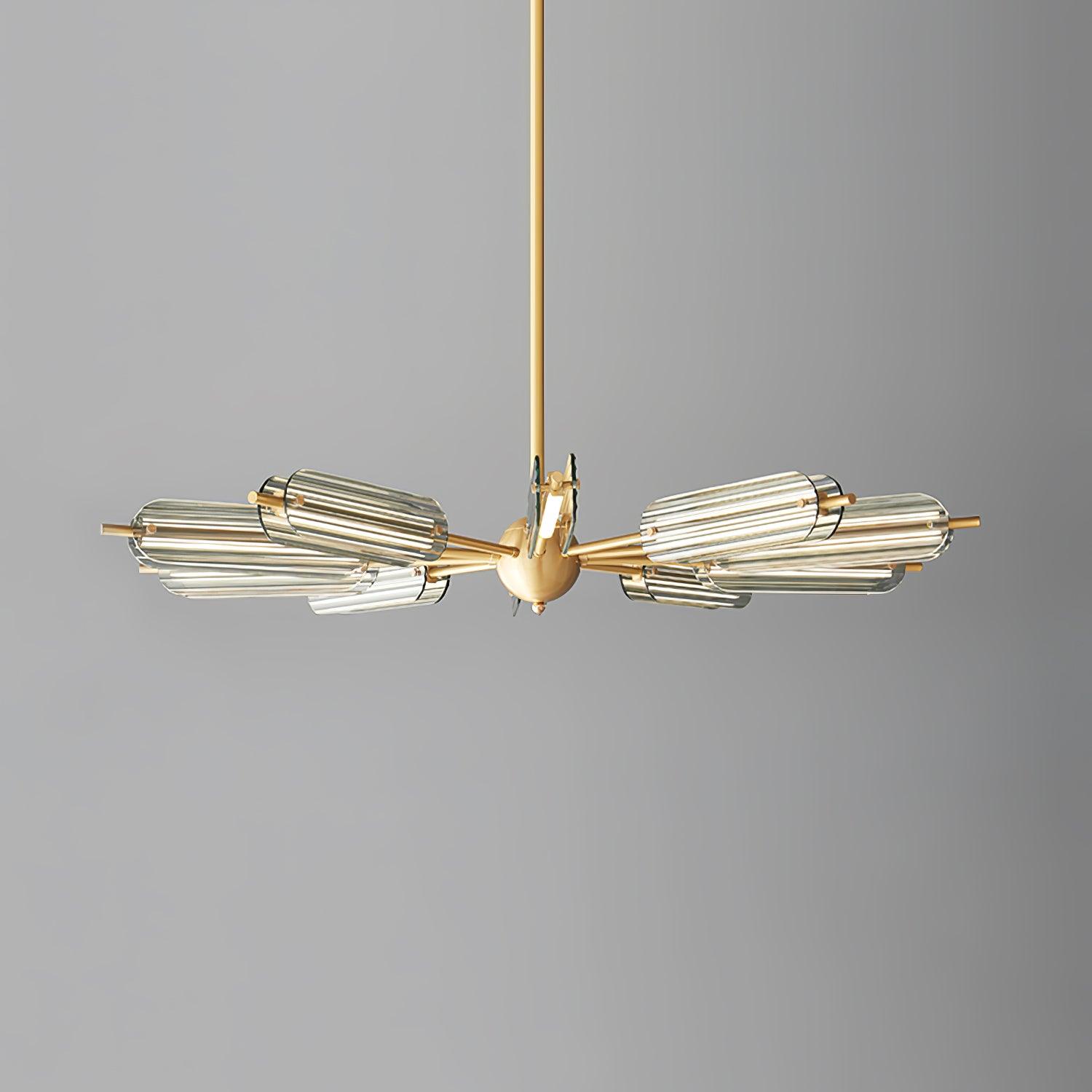 Lustra Chandelier Sputnik Brass Modern 12-Light - Letslighting