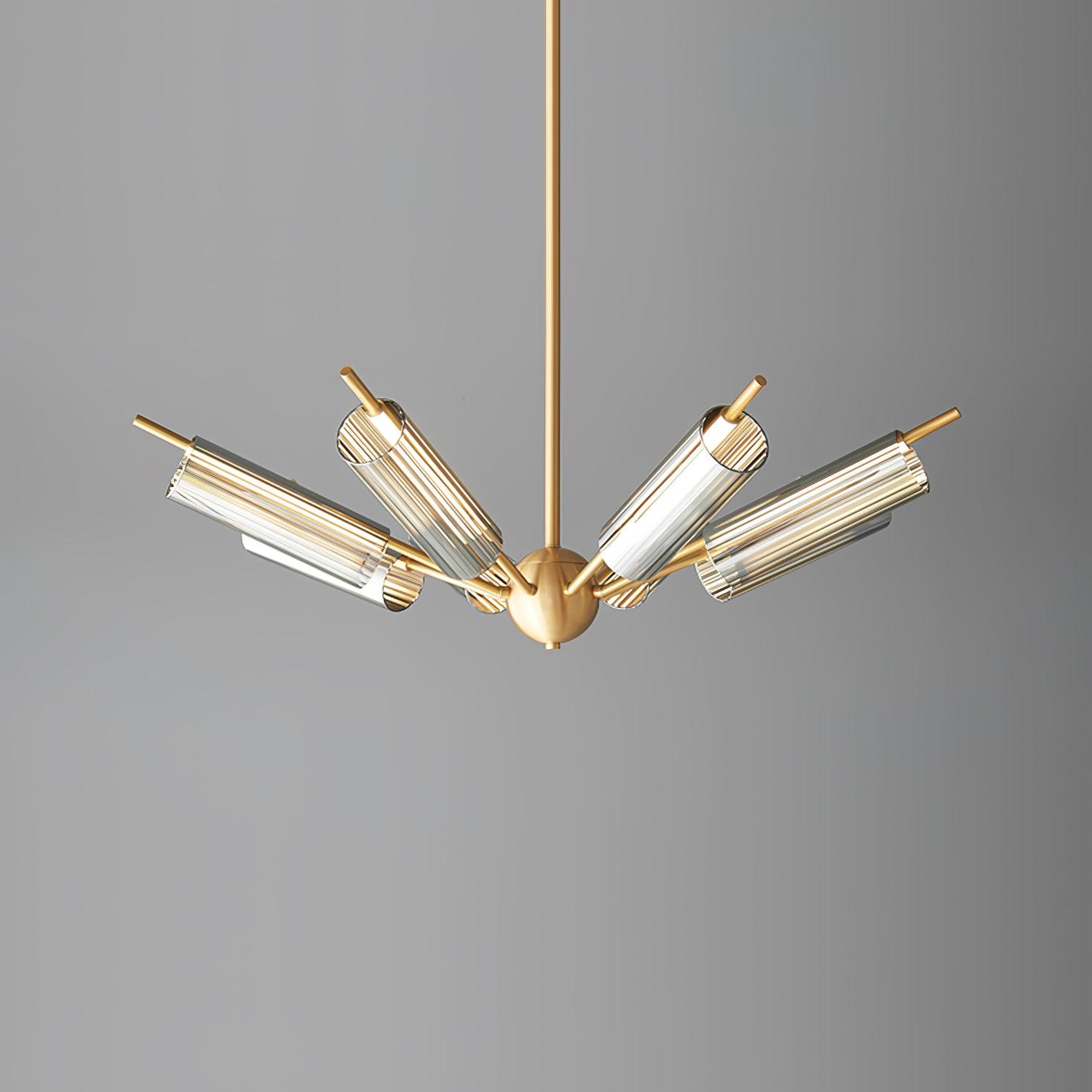 Lustra Chandelier Sputnik Brass Modern 12-Light - Letslighting