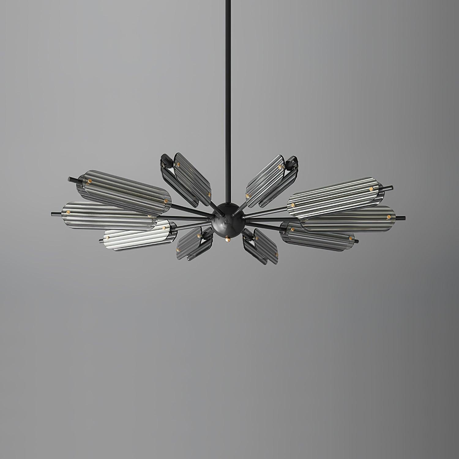 Lustra Chandelier Sputnik Brass Modern 12-Light - Letslighting