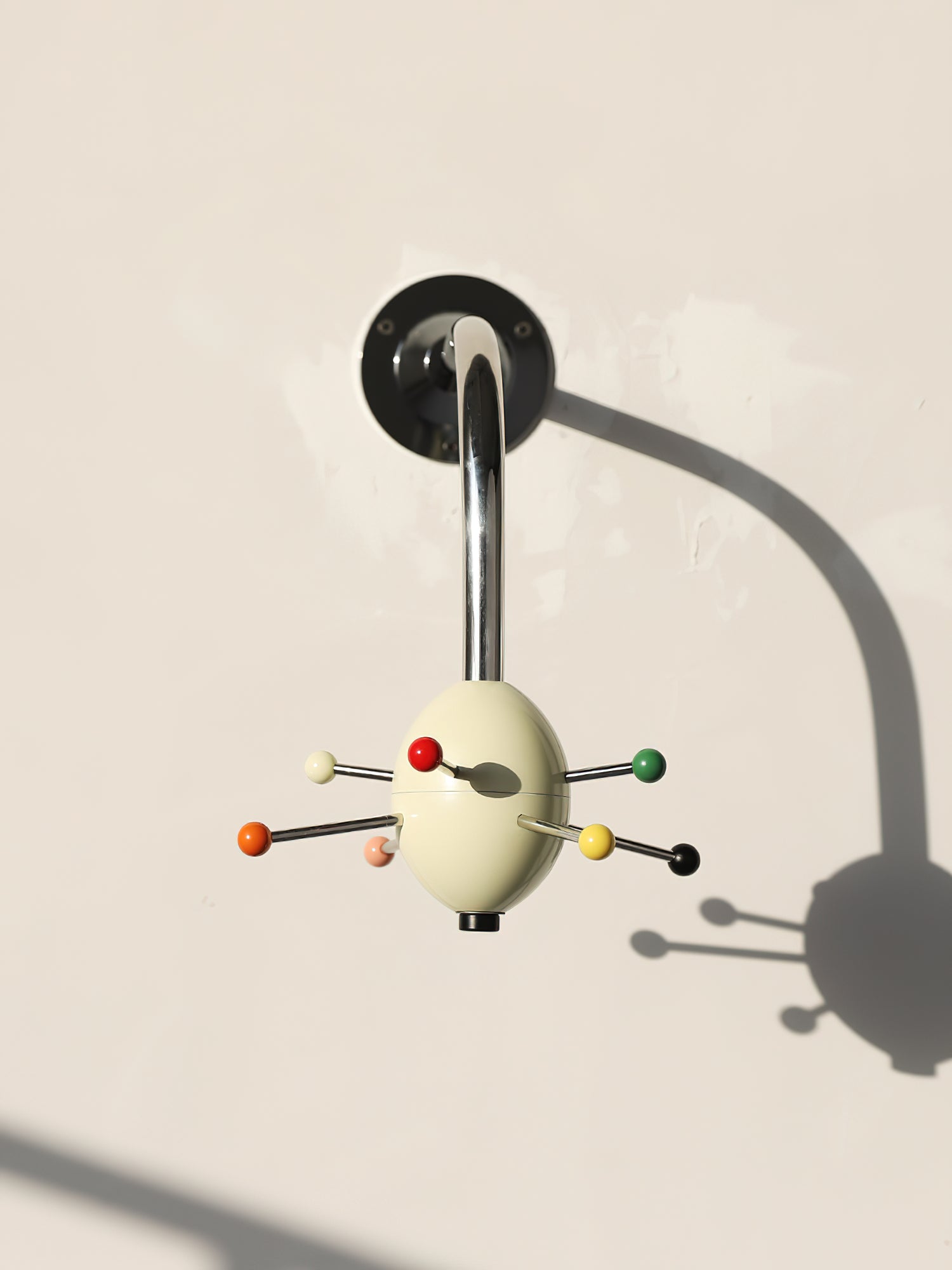 Sputnik Wall Coat Rack Colorful Hooks Modern Hallway - Letslighting