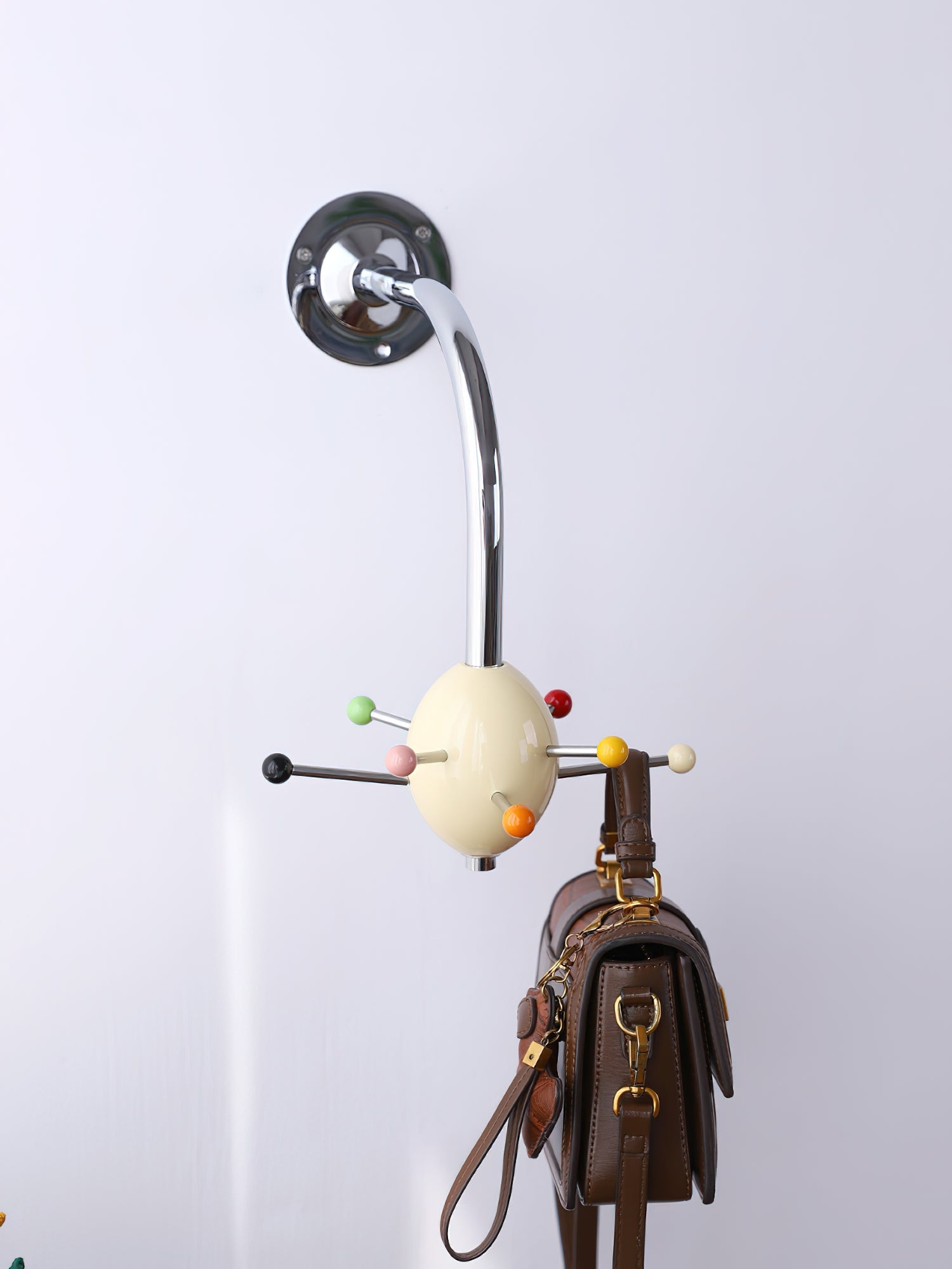 Sputnik Wall Coat Rack Colorful Hooks Modern Hallway - Letslighting