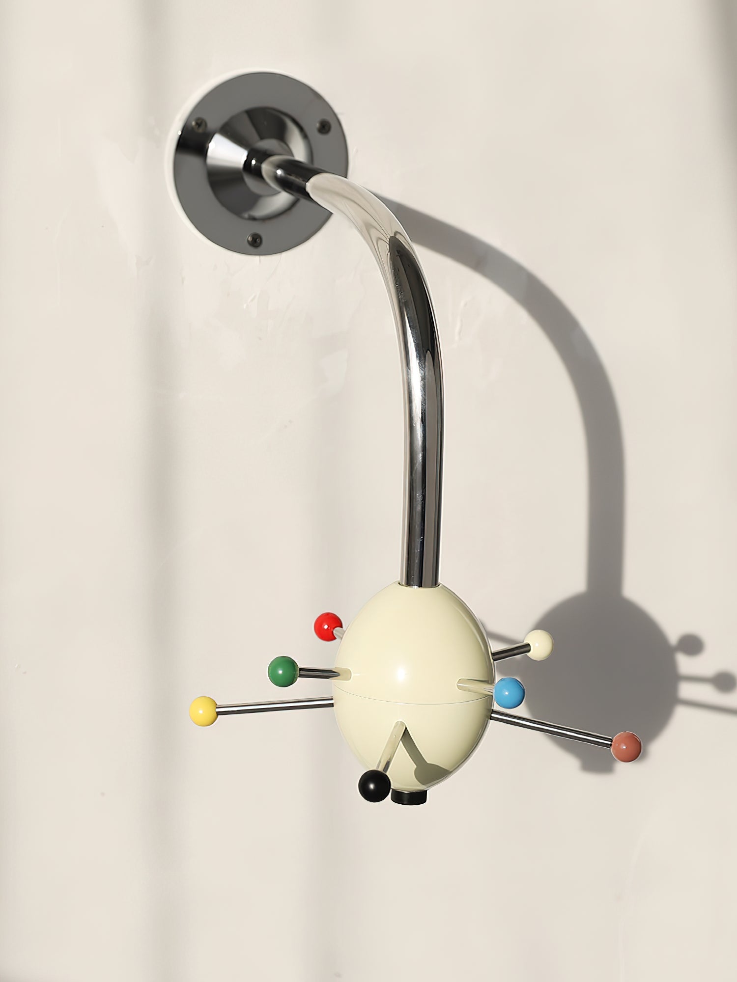 Sputnik Wall Coat Rack Colorful Hooks Modern Hallway - Letslighting