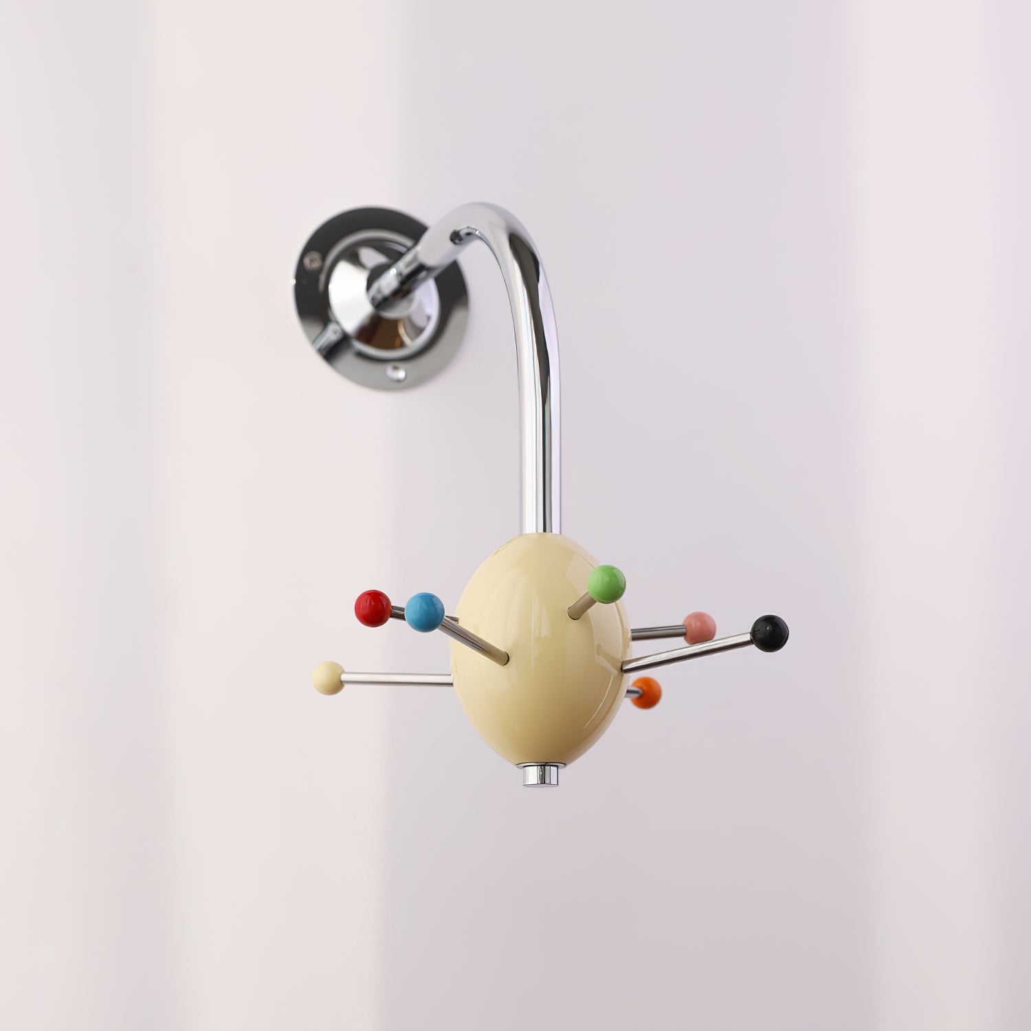 Sputnik Wall Coat Rack Colorful Hooks Modern Hallway - Letslighting