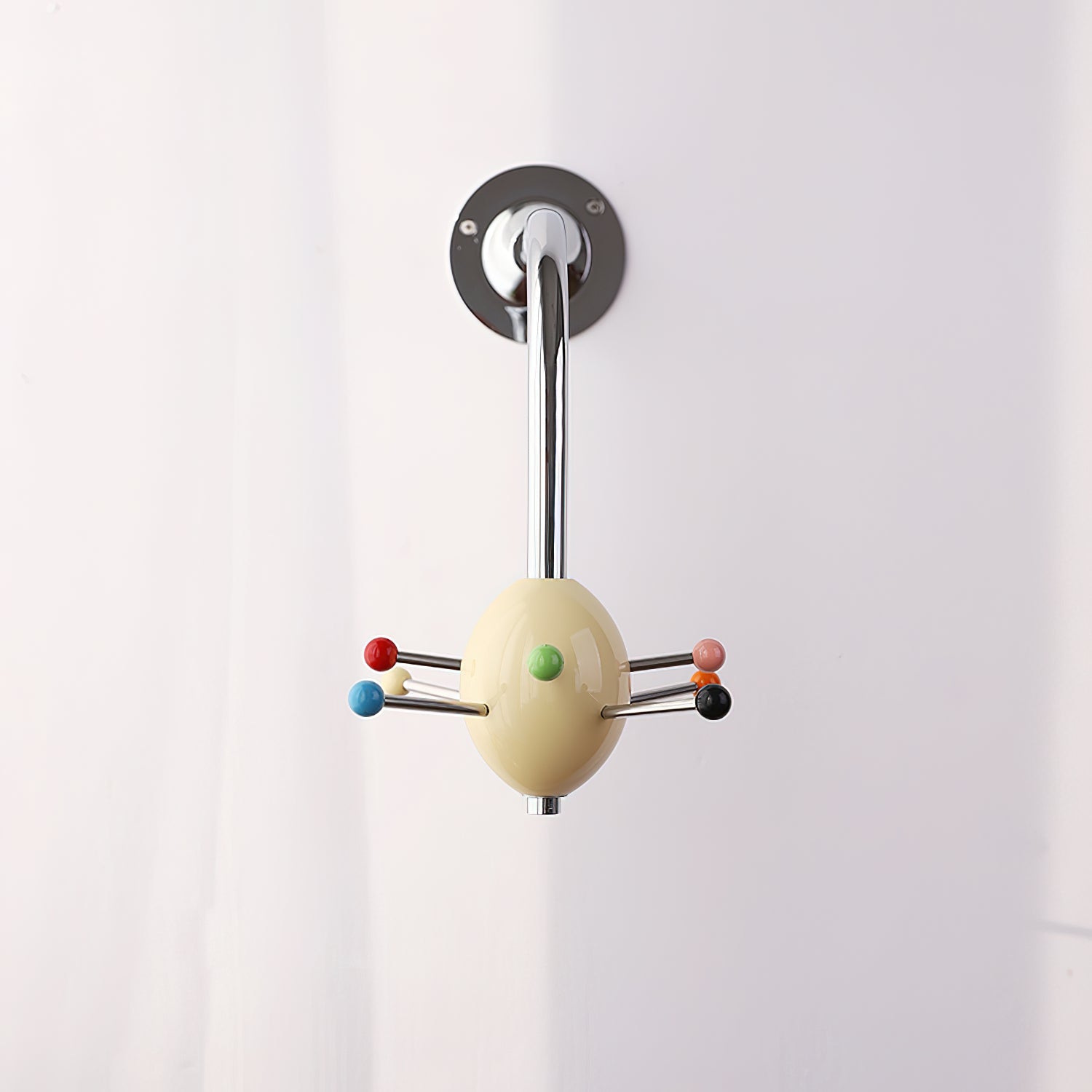 Sputnik Wall Coat Rack Colorful Hooks Modern Hallway - Letslighting