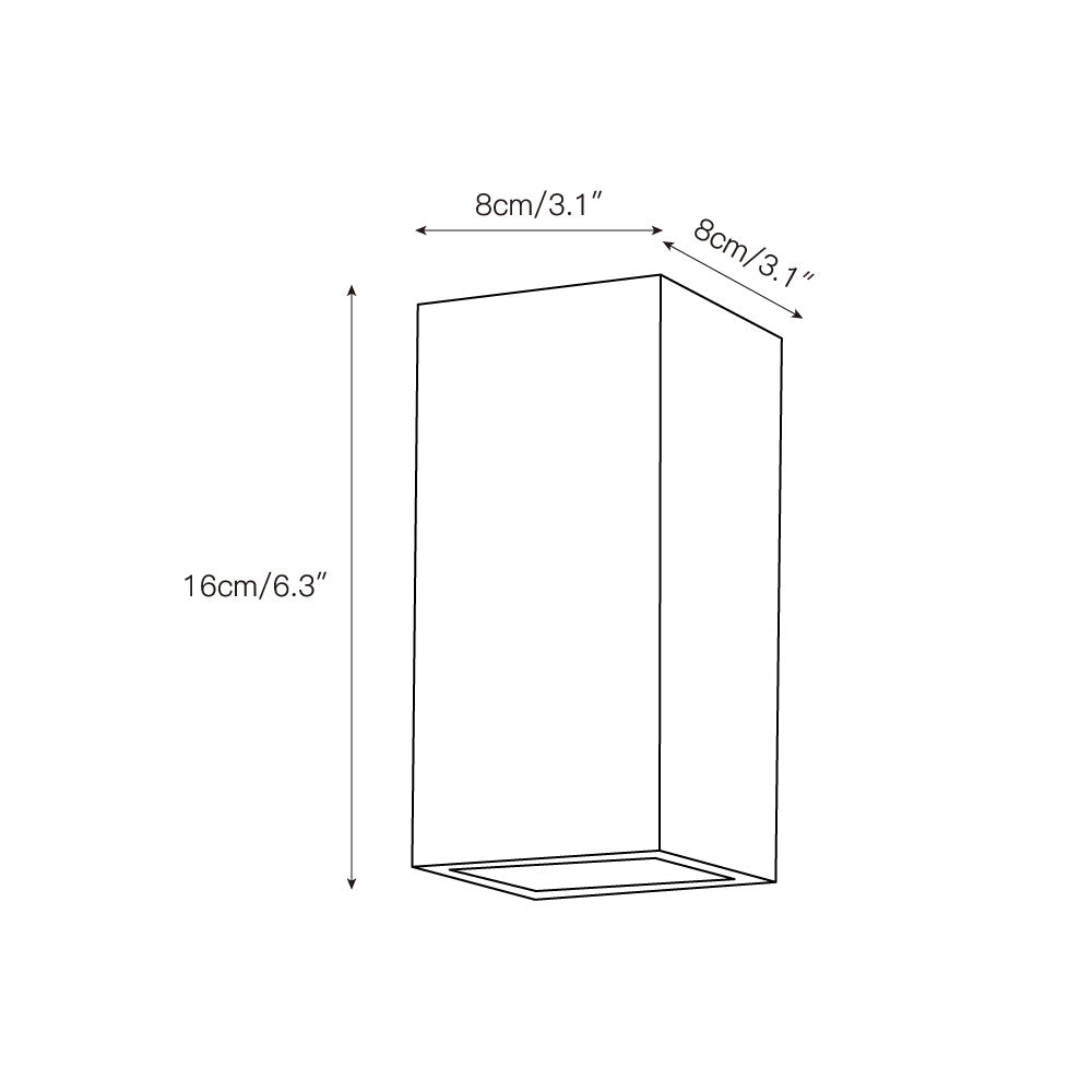 Illaee Modern Minimalist Square Marble Wall Lamp - Letslighting