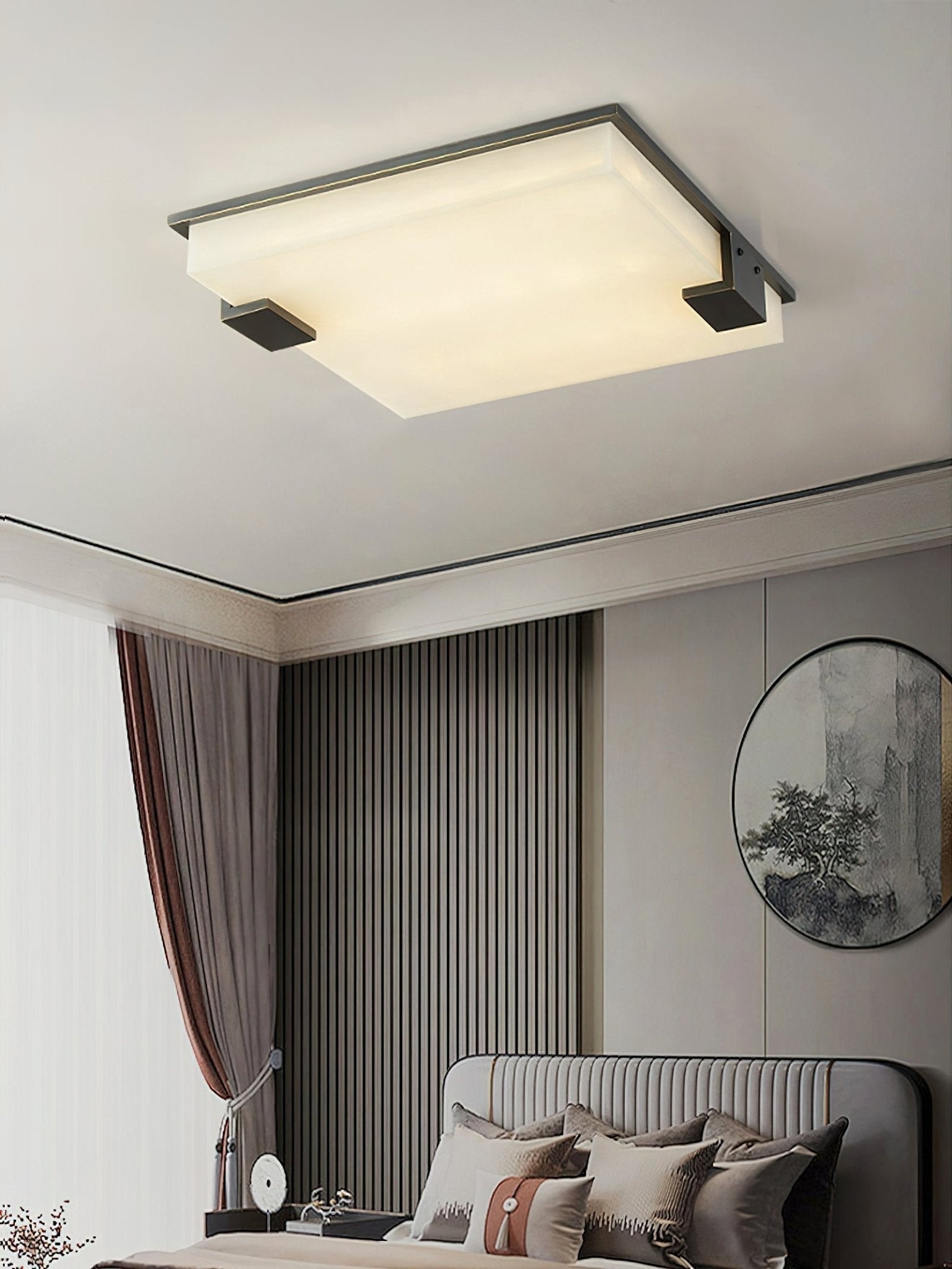 Otalyra Minimalist Alabaster Ceiling Light - Letslighting
