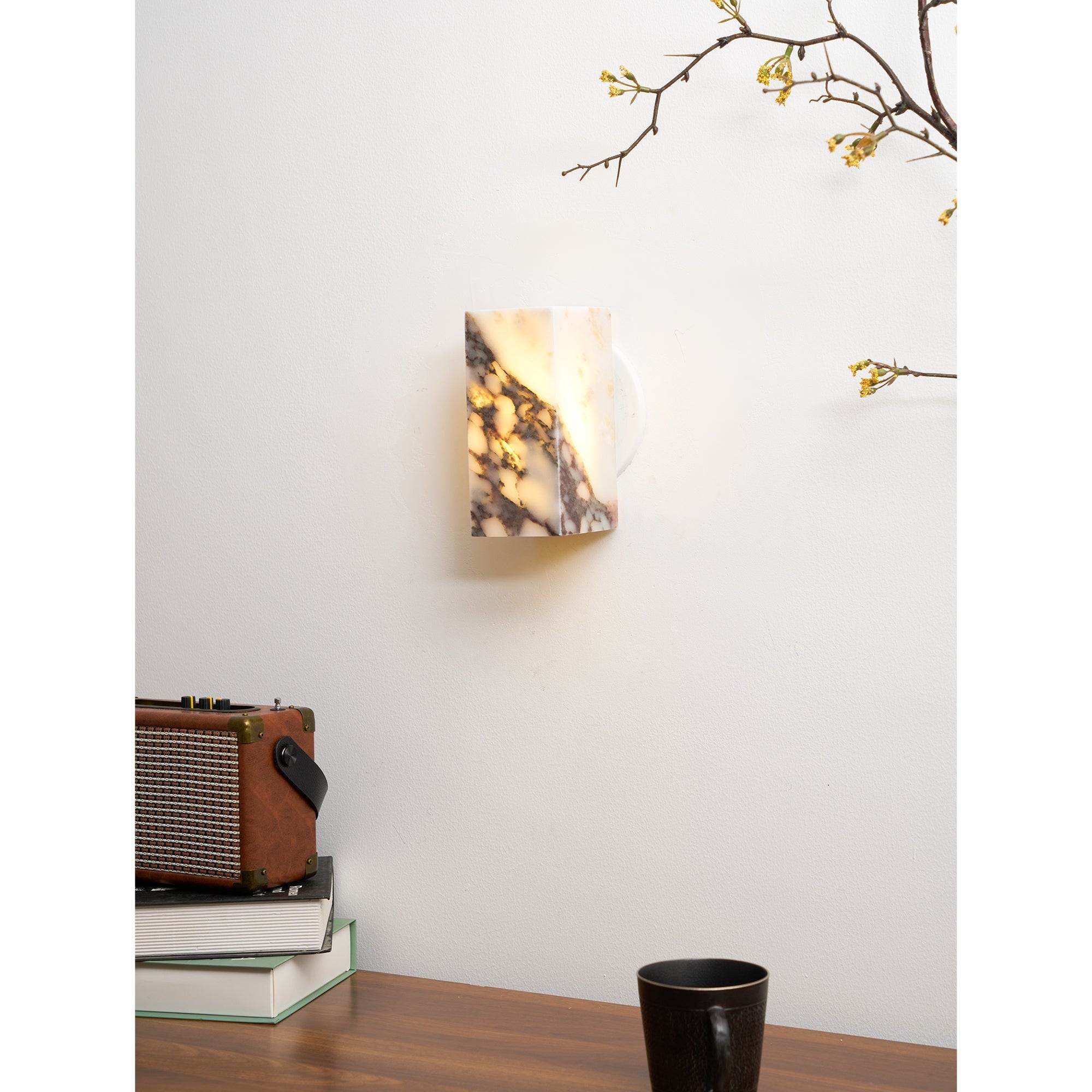 Illaee Modern Minimalist Square Marble Wall Lamp - Letslighting